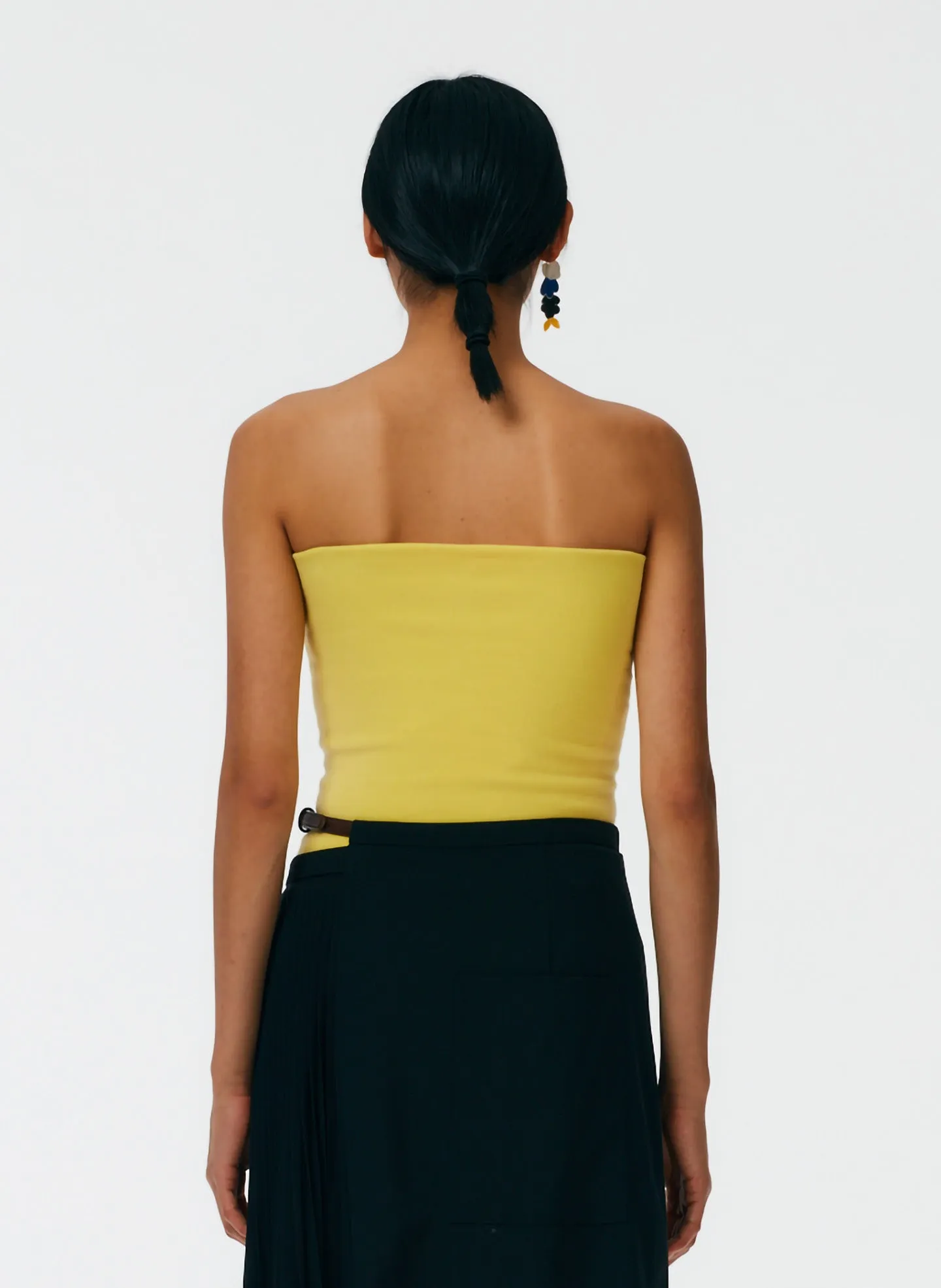 Compact Stretch Cashmere Tube Top sold by Tibi product image thumbnail 5