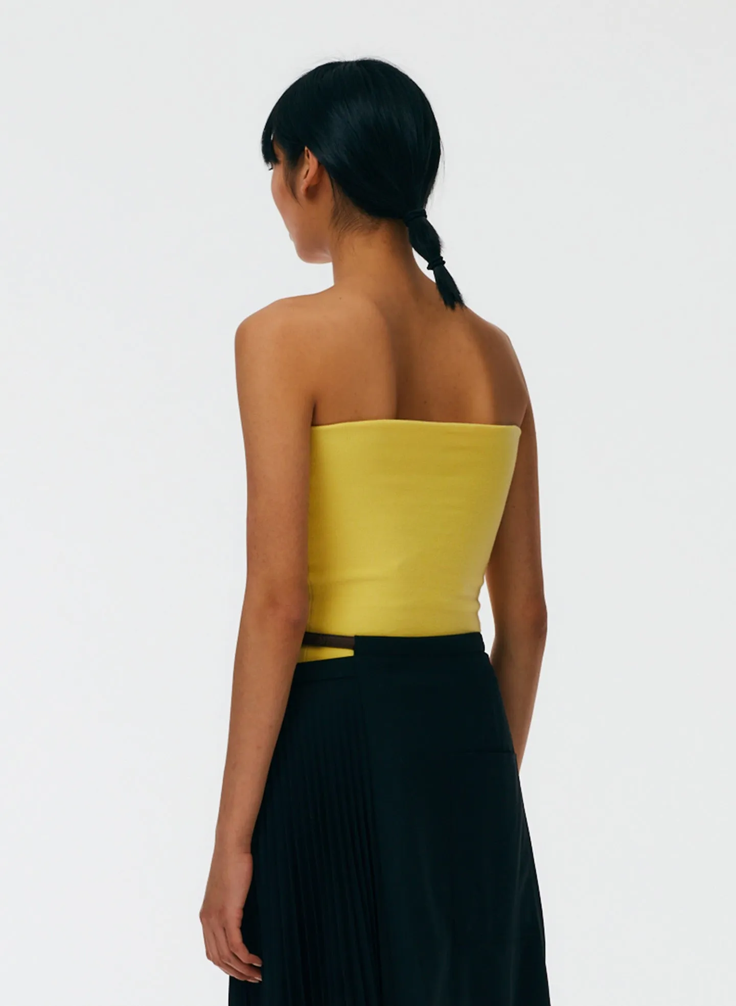 Compact Stretch Cashmere Tube Top sold by Tibi product image thumbnail 4