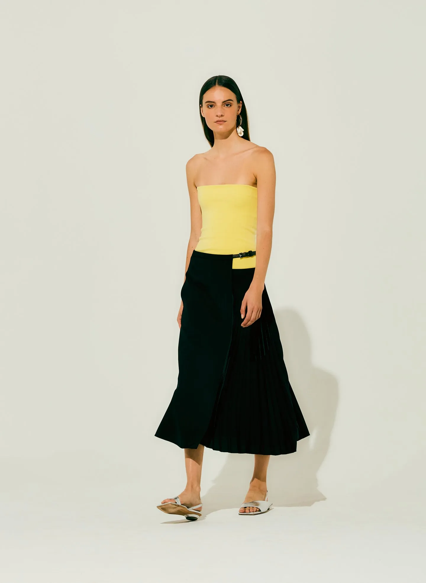 Compact Stretch Cashmere Tube Top sold by Tibi product image thumbnail 2