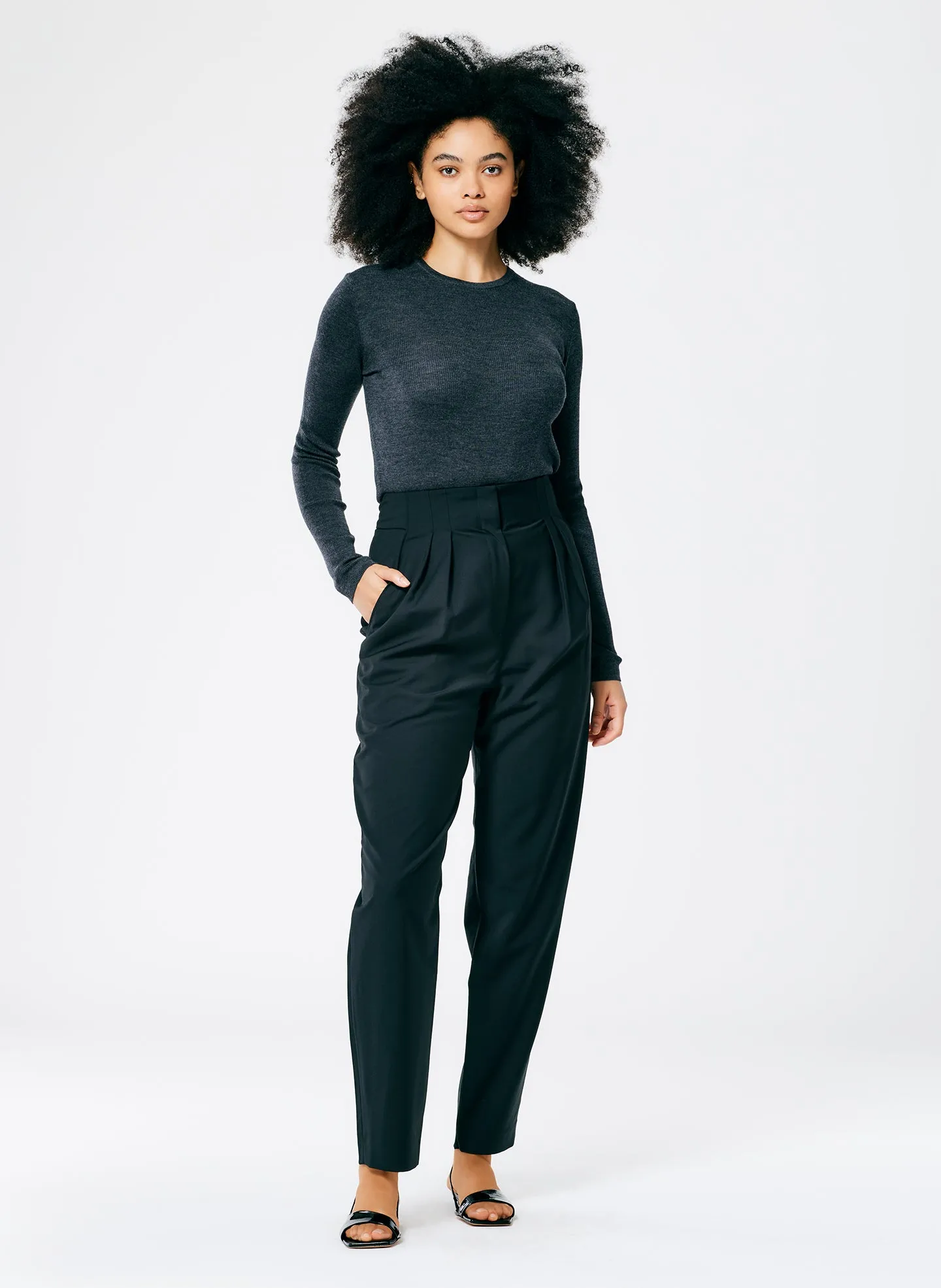 Tropical Wool Yasmeen Trouser sold by Tibi