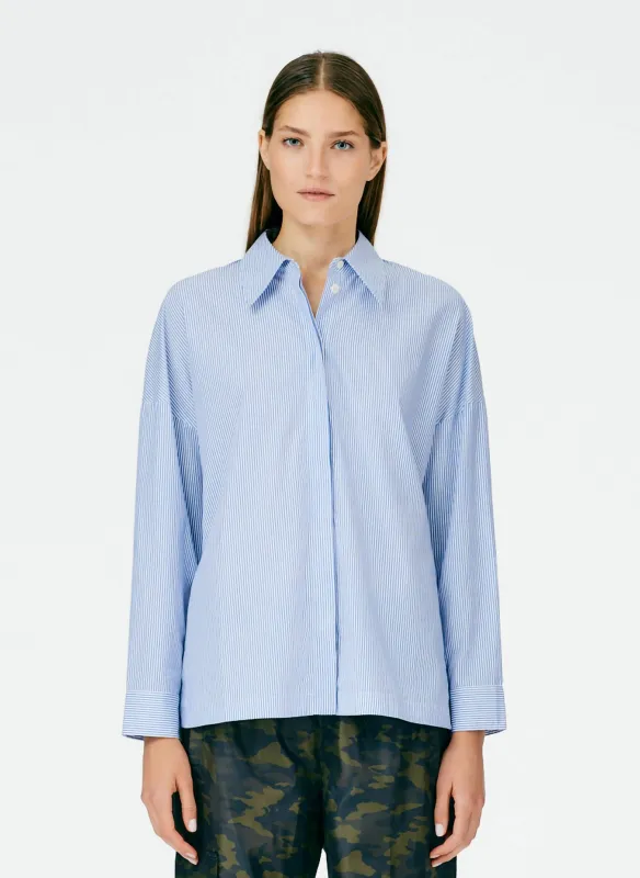 Striped Shirting Oversized Gabe Shirt sold by Tibi