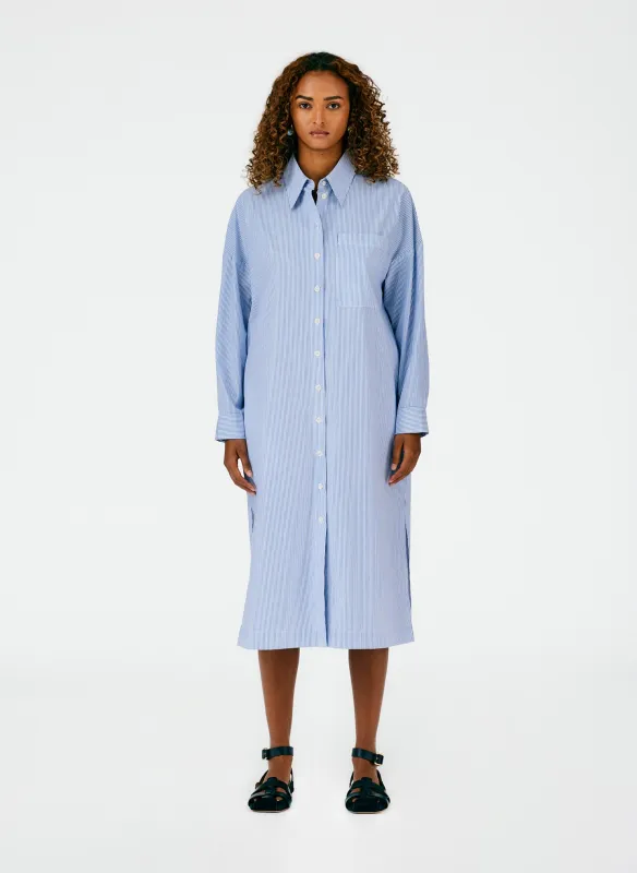 Striped Shirting Shirtdress made by Tibi