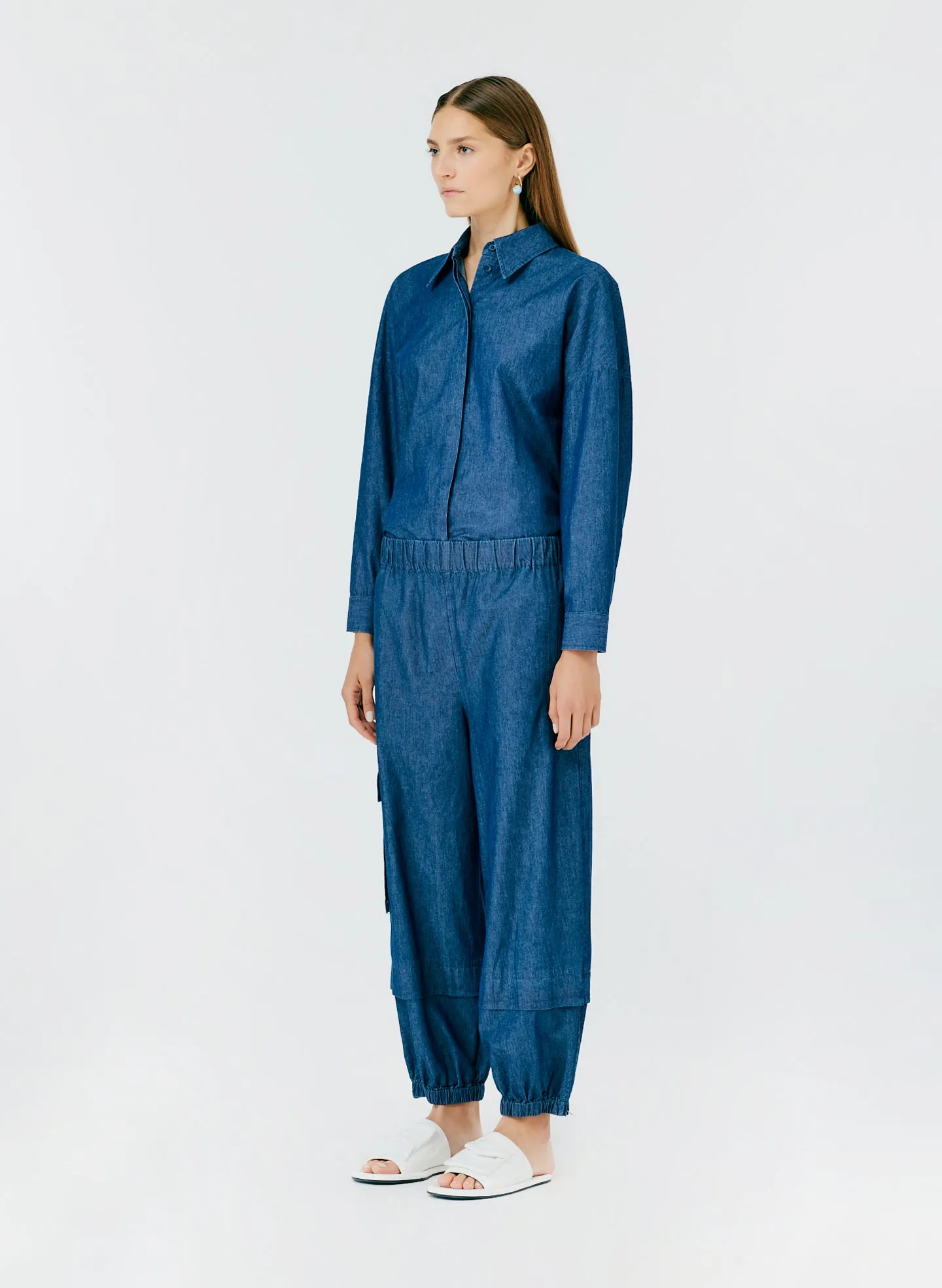 Light Weight Denim Pull On Wilt Jogger sold by Tibi product image thumbnail 3