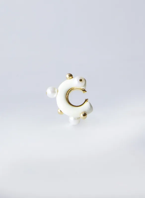Teardrop Snow Ear Cuff made by Tibi