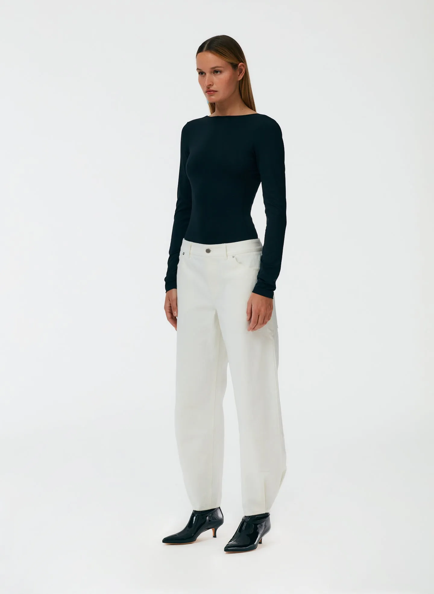 White Brancusi Jean - Long sold by Tibi product image thumbnail 2
