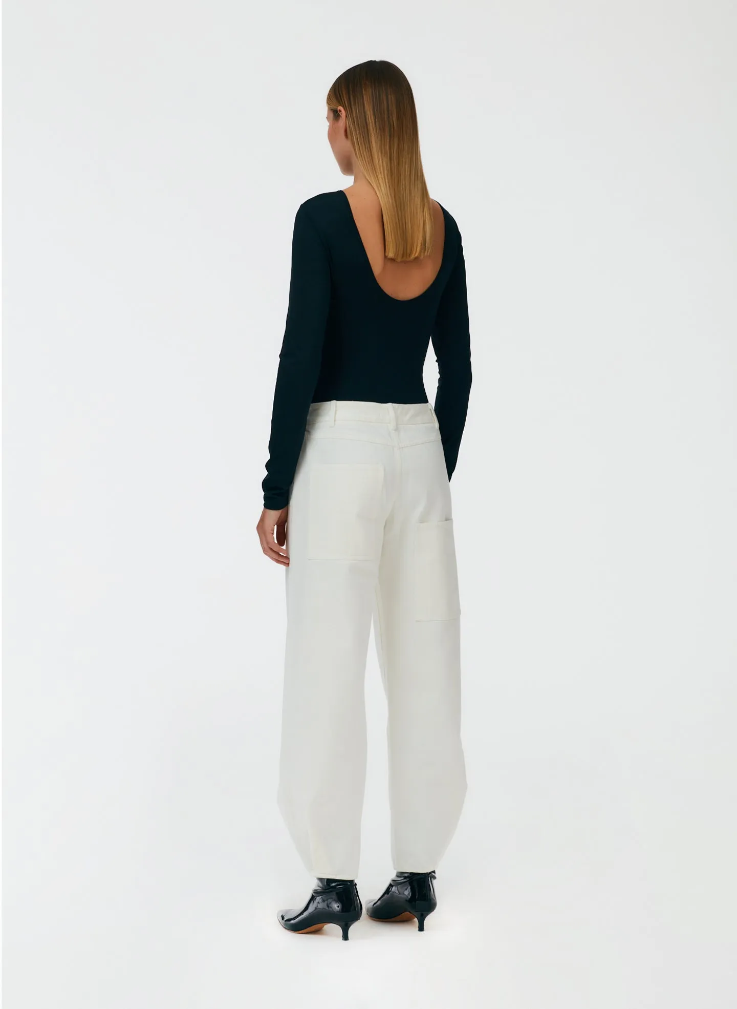White Brancusi Jean - Long sold by Tibi product image thumbnail 3