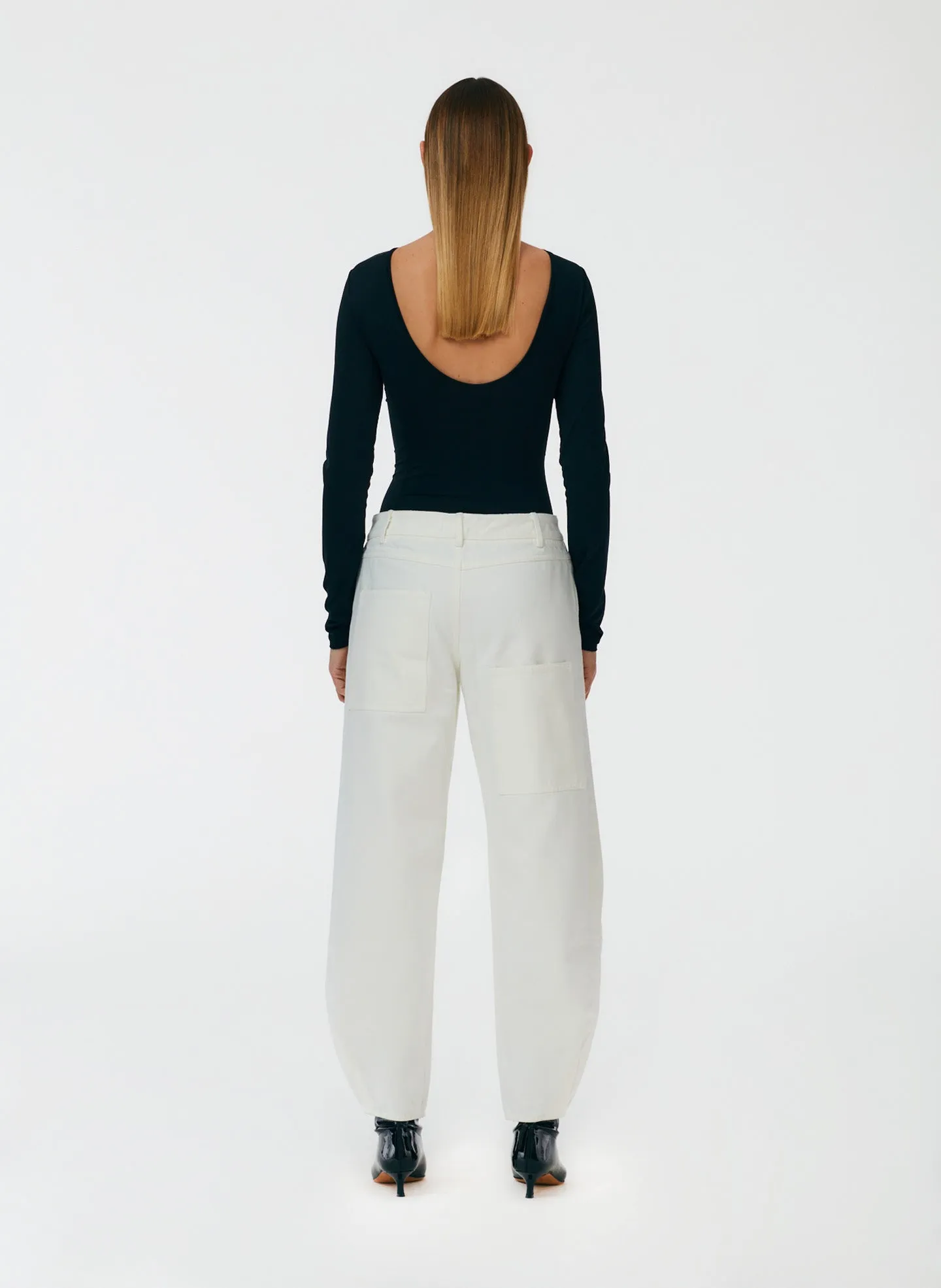 White Brancusi Jean - Long sold by Tibi product image thumbnail 4