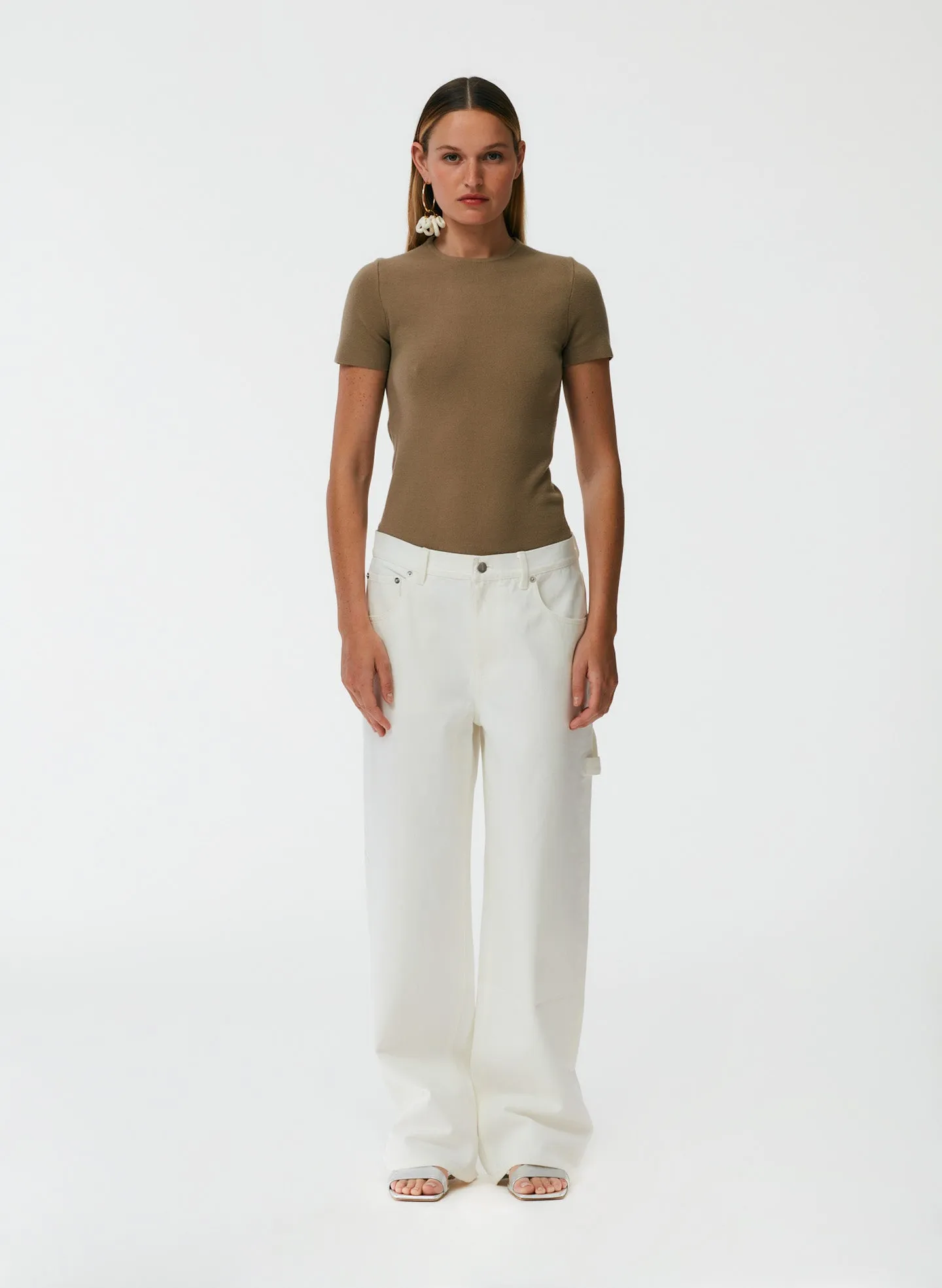 White Sam Jean sold by Tibi