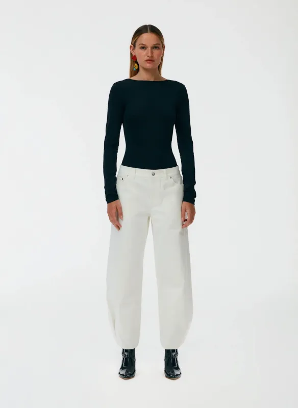 White Brancusi Jean - Regular made by Tibi