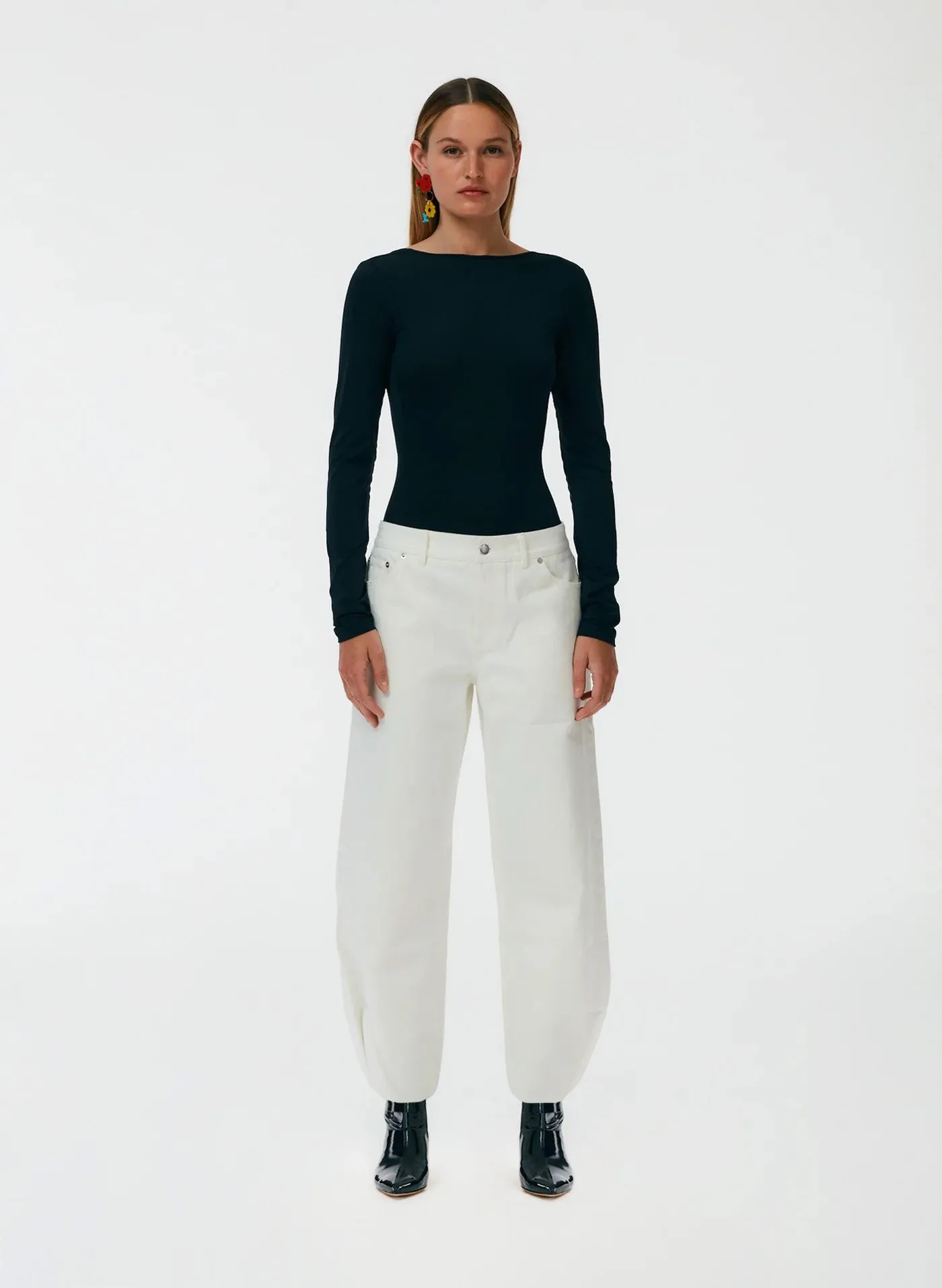 White Brancusi Jean - Regular sold by Tibi