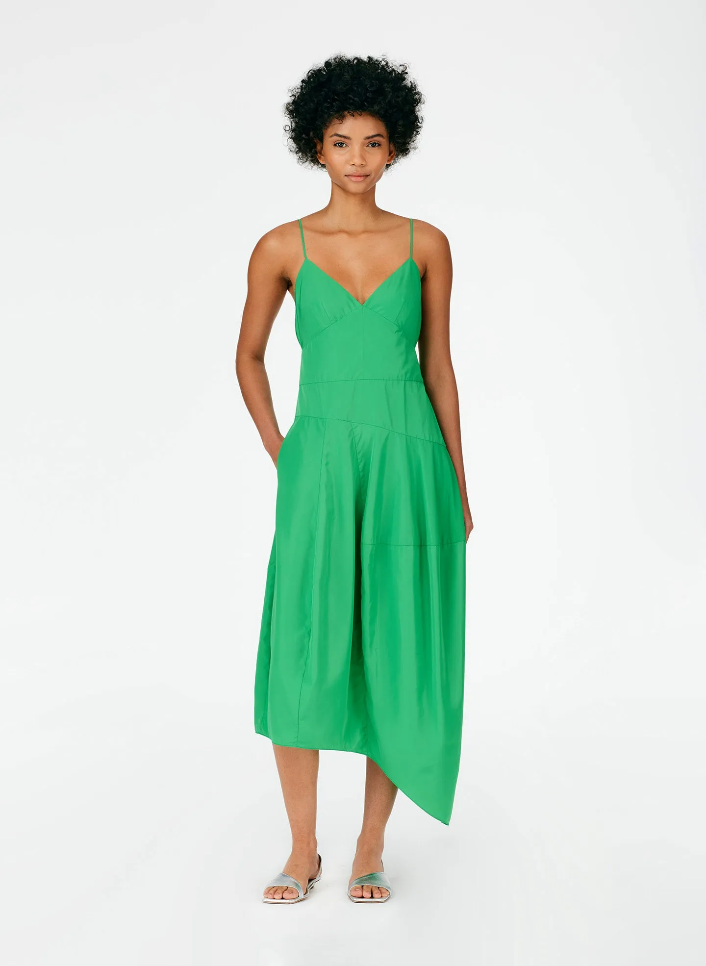 Italian Sporty Nylon Cami Dress sold by Tibi product image thumbnail 5