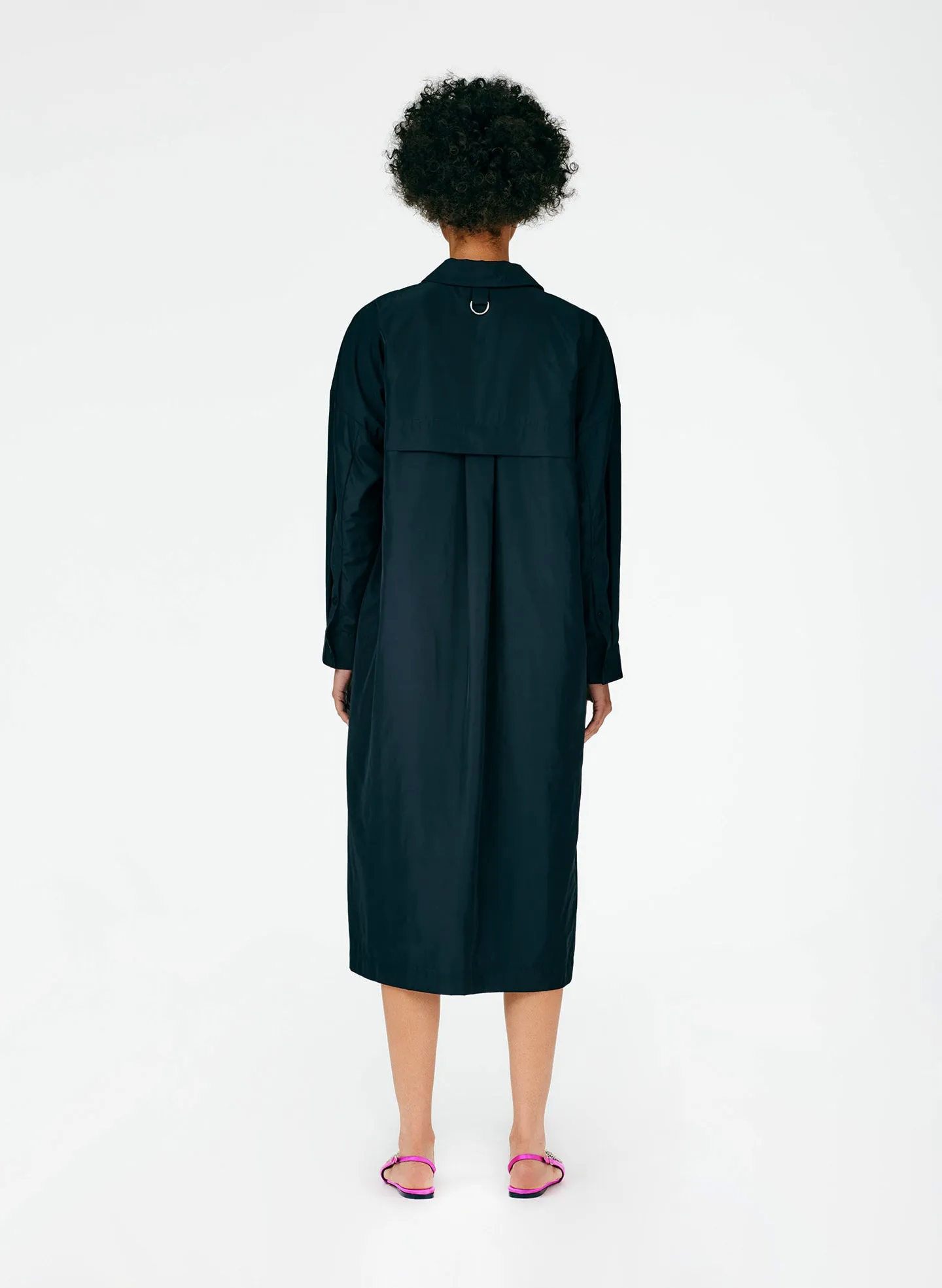 Italian Sporty Nylon Shirtdress sold by Tibi product image thumbnail 4