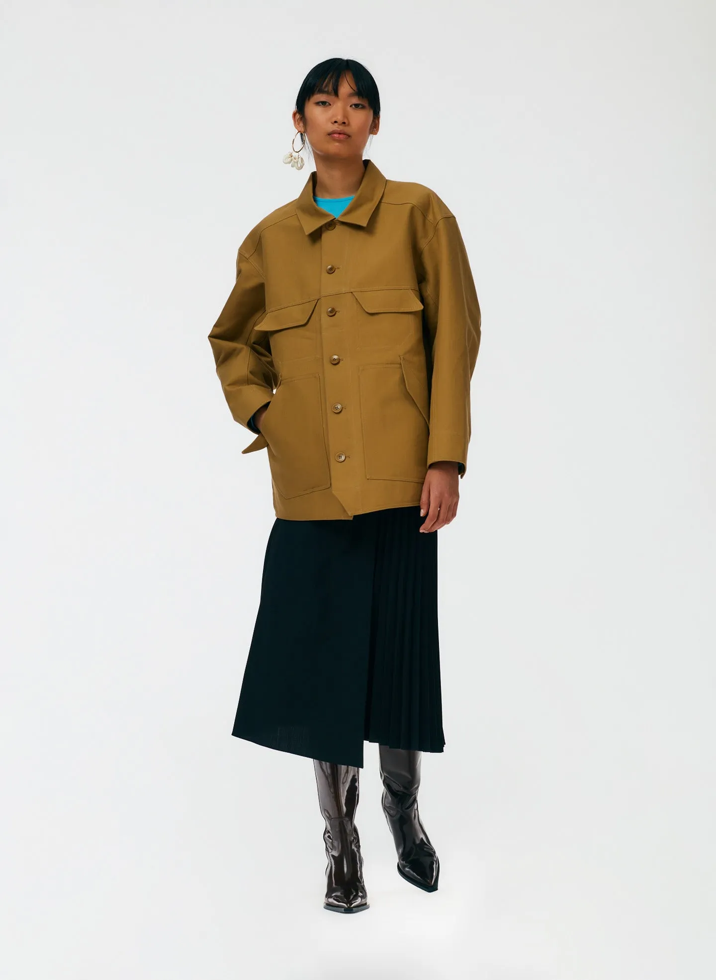 Trench Jean Jacket sold by Tibi product image thumbnail 5