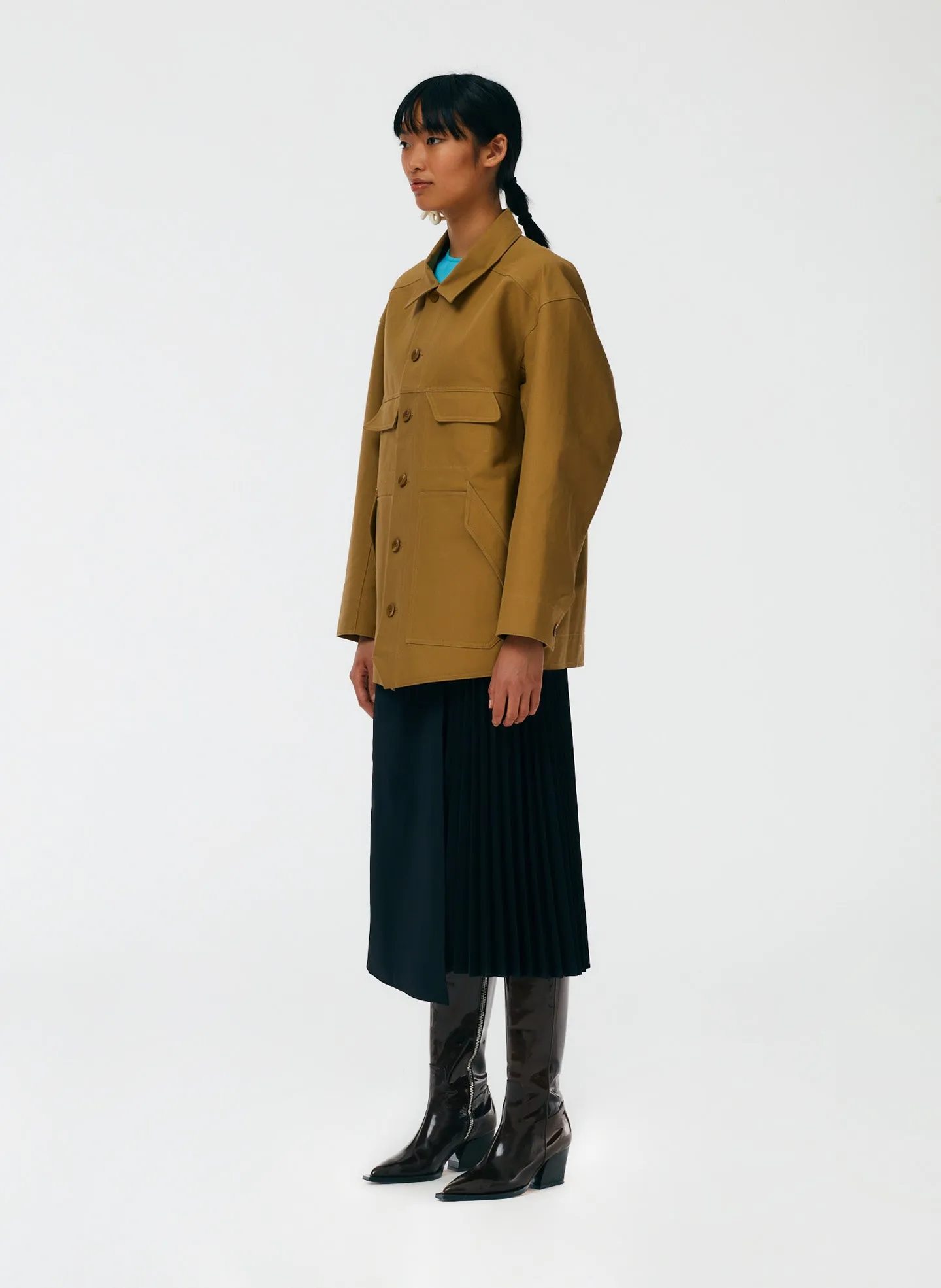 Trench Jean Jacket sold by Tibi product image thumbnail 4