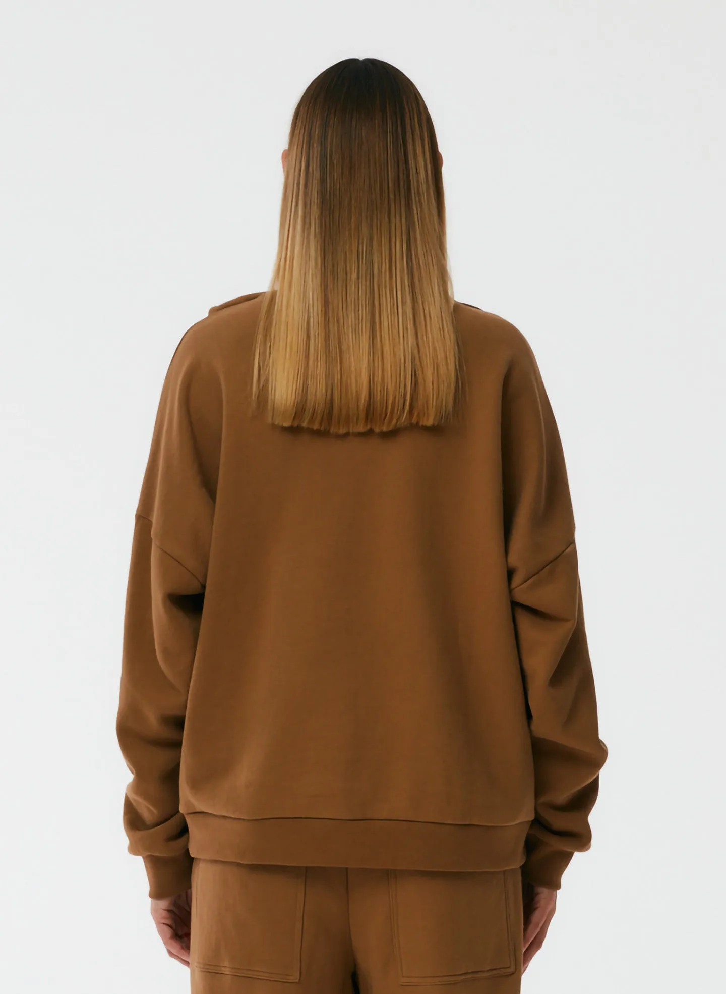 Cutout Dicky Sweatshirt sold by Tibi product image thumbnail 3