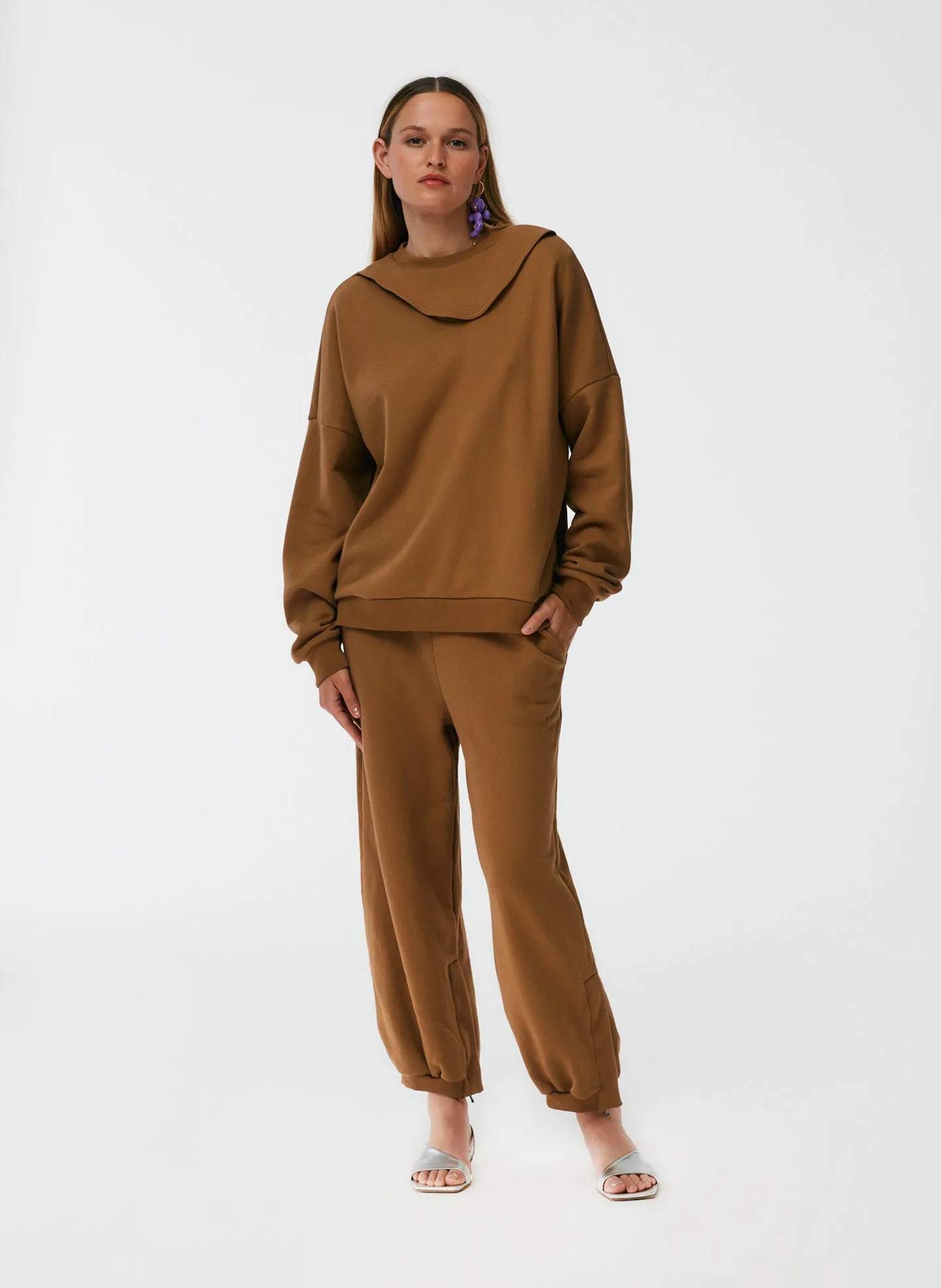 Cutout Dicky Sweatshirt sold by Tibi product image thumbnail 5