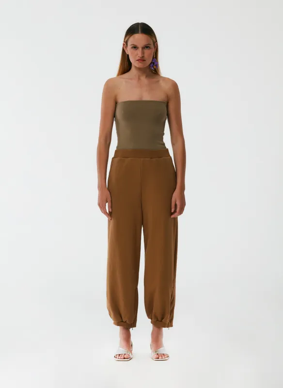 Cropped Sweatpant with Zipper sold by Tibi
