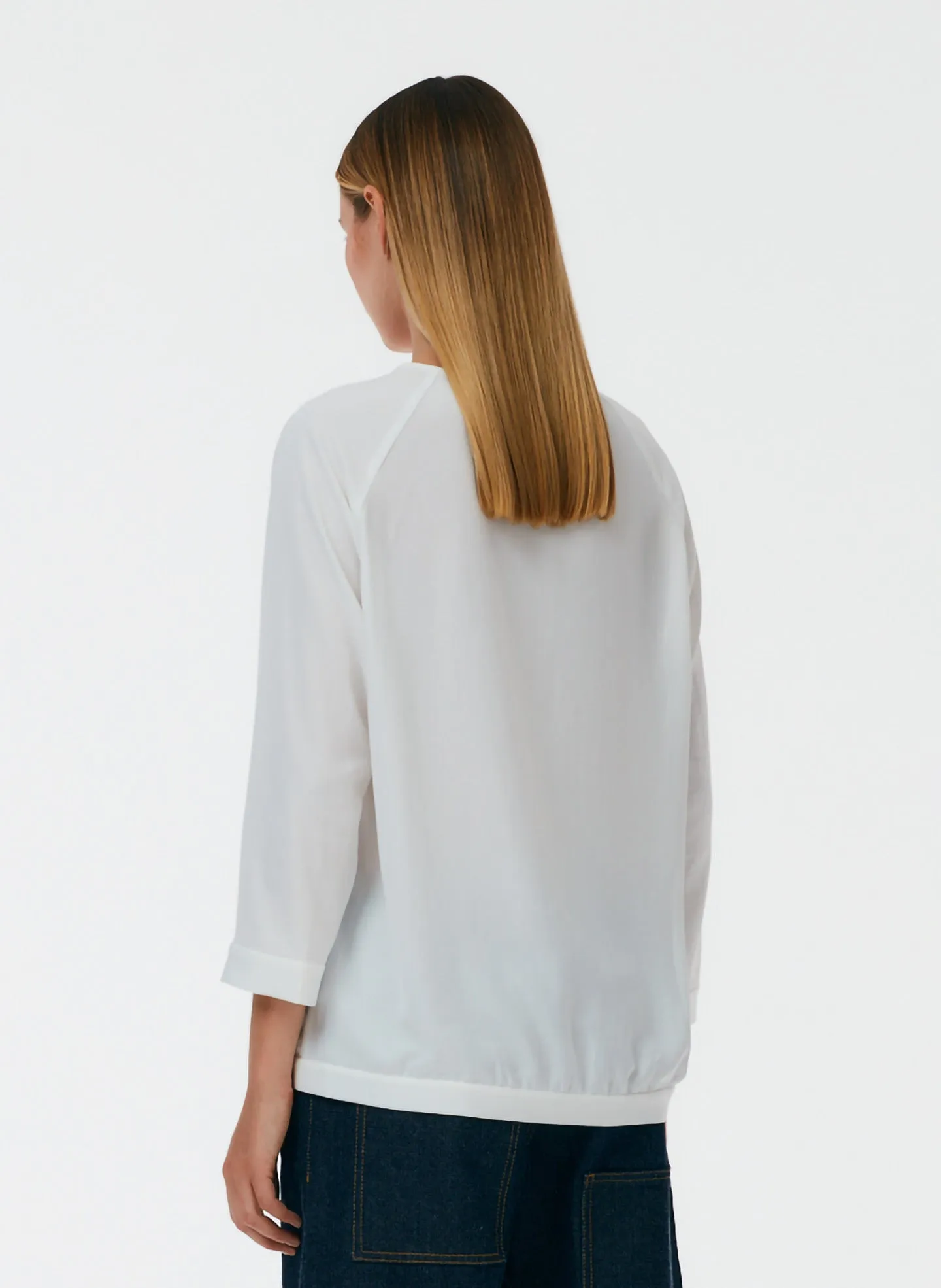 Soft Drape Asymmetrical Sweatshirt sold by Tibi product image thumbnail 3