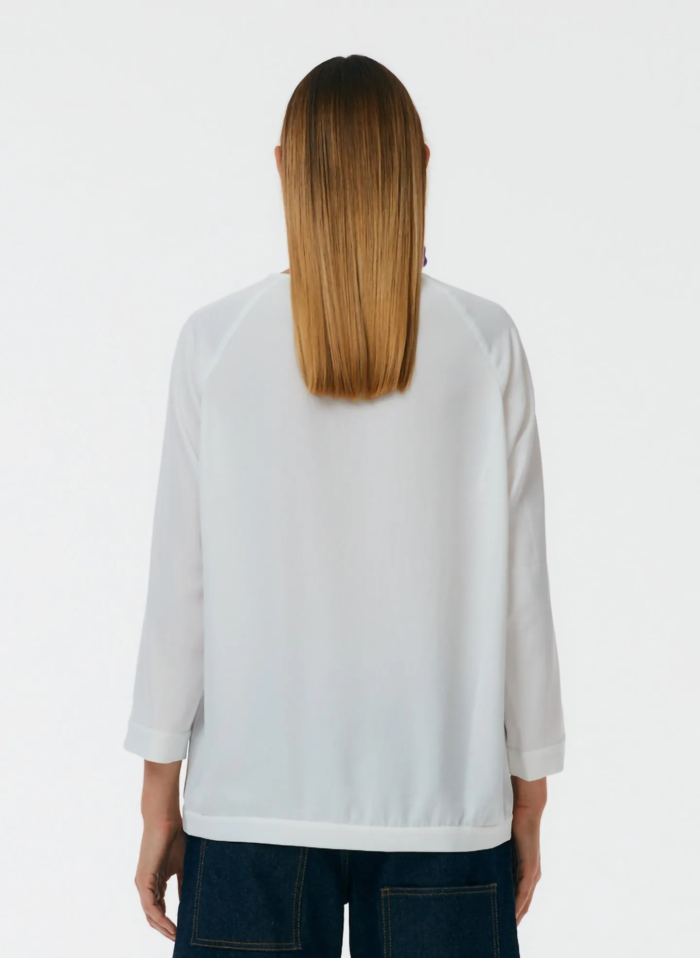 Soft Drape Asymmetrical Sweatshirt sold by Tibi product image thumbnail 4
