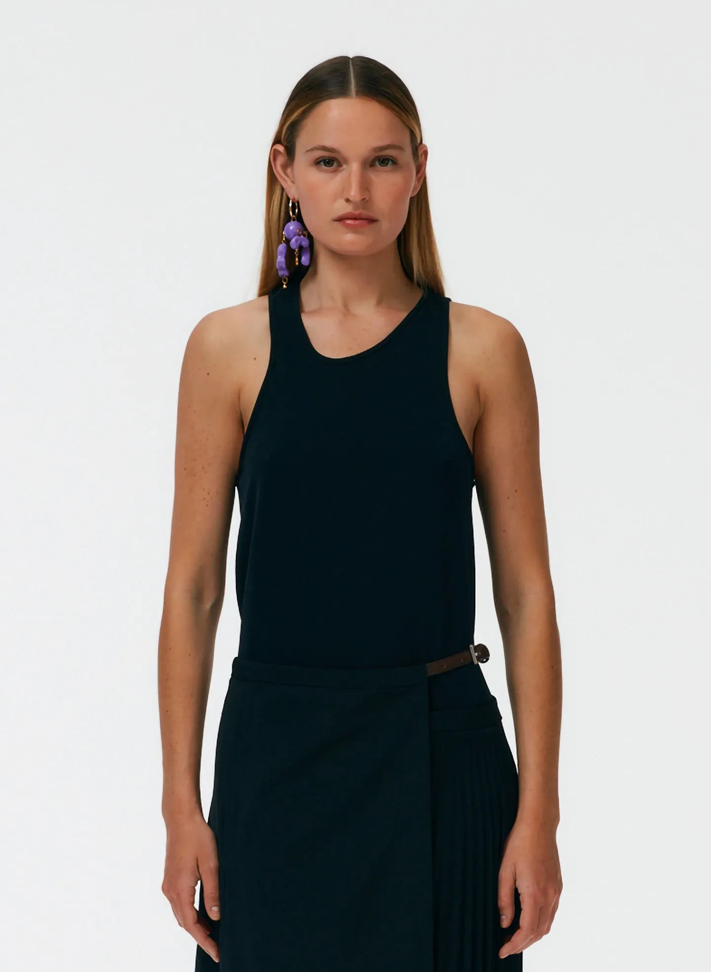 Soft Drape Asymmetrical Tank sold by Tibi