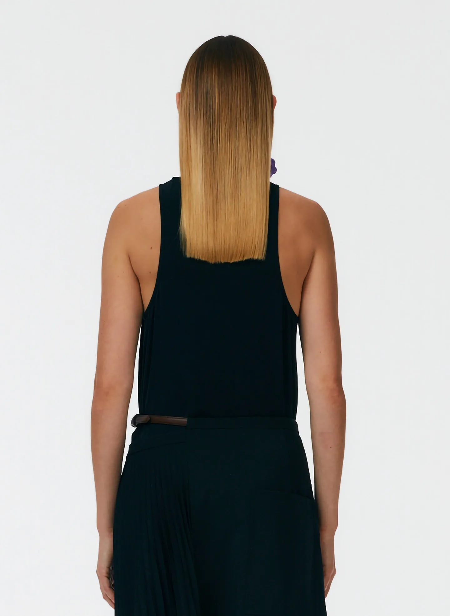 Soft Drape Asymmetrical Tank sold by Tibi product image thumbnail 4