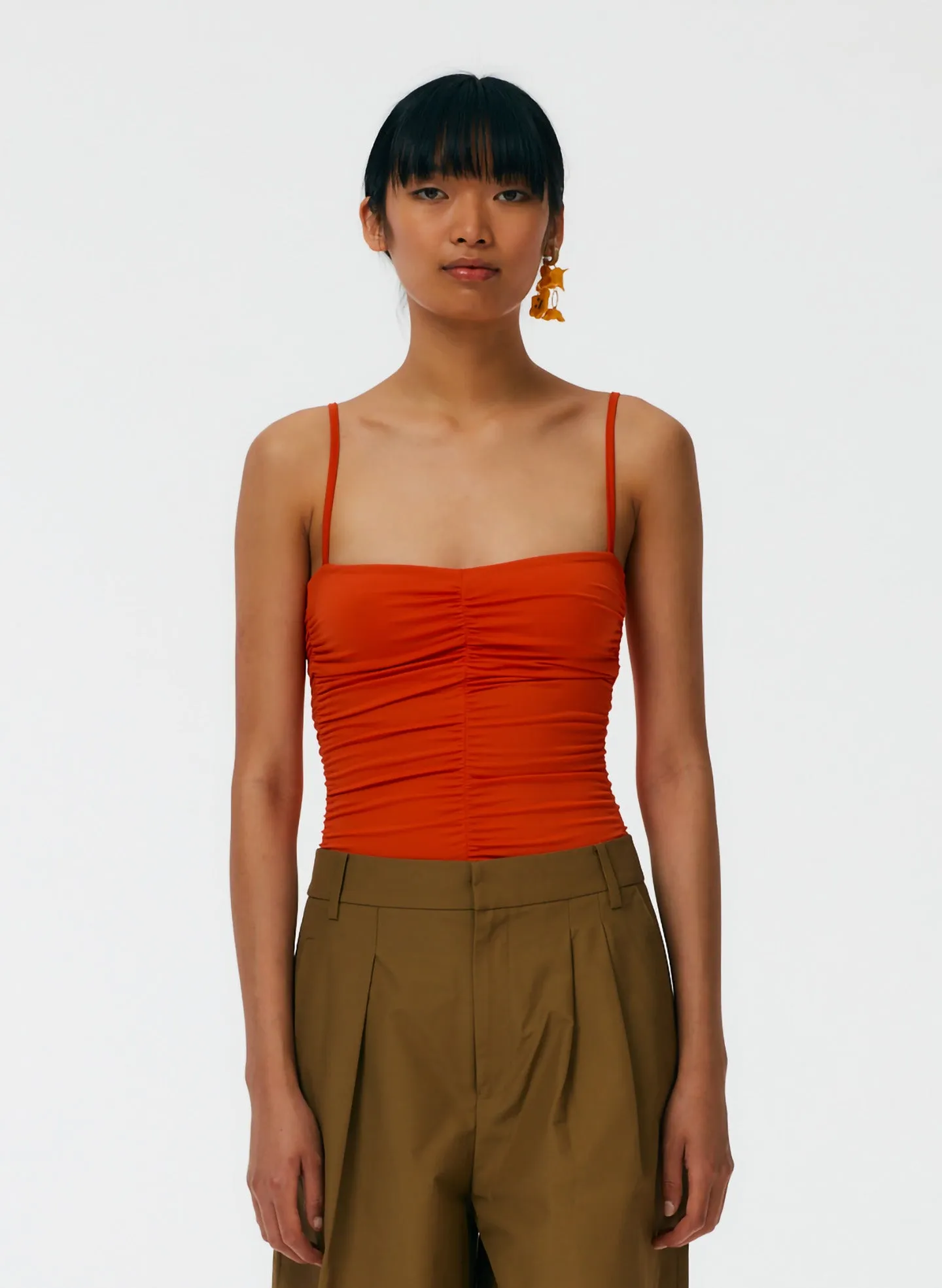 Stretch Shirred Bodysuit sold by Tibi