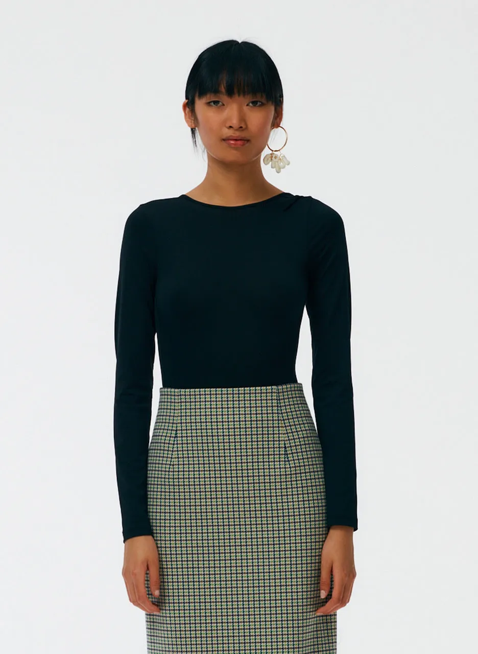 Stretch Scoopback Bodysuit sold by Tibi