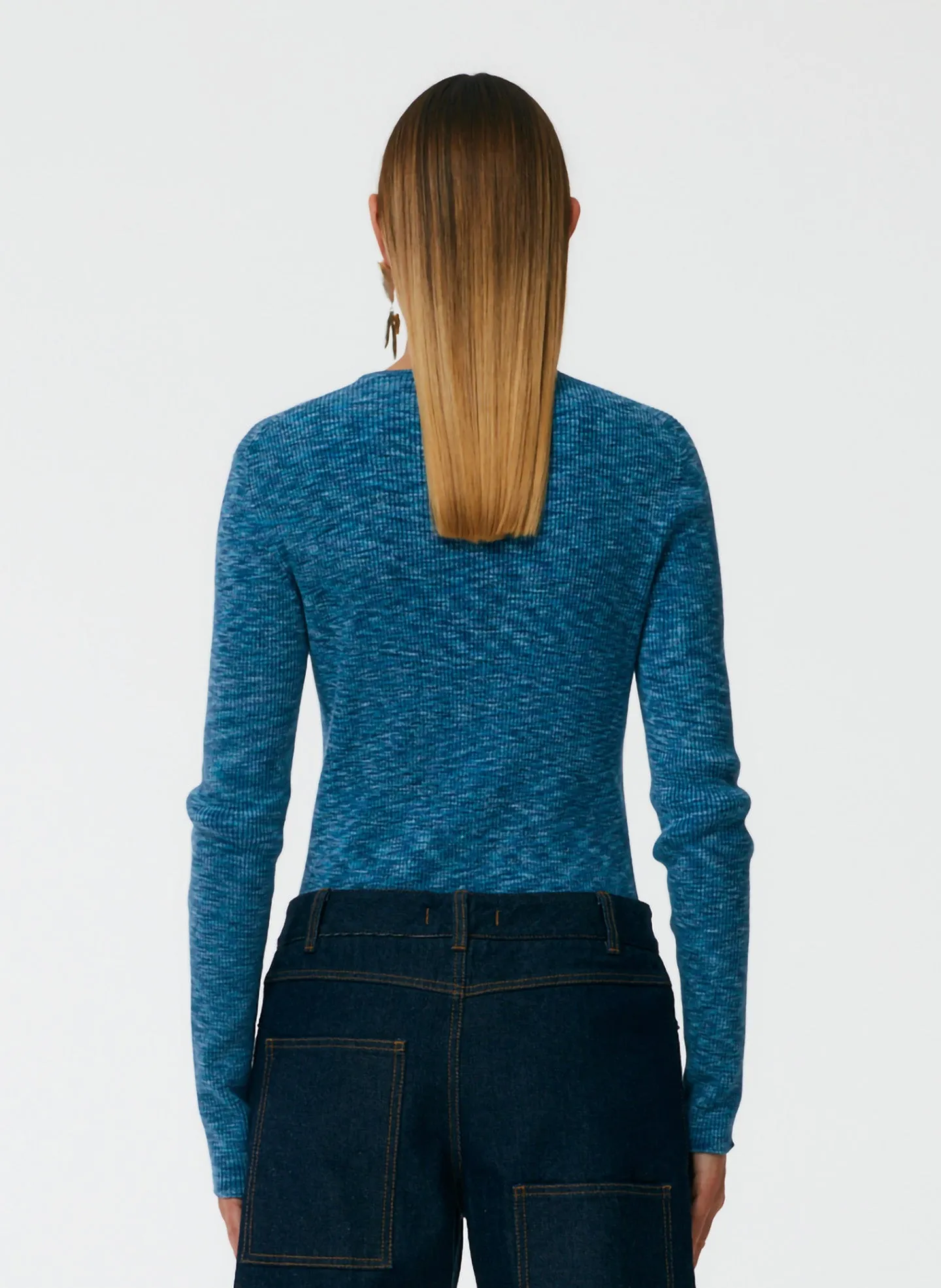 Printed Combed Cotton Crewneck Pullover sold by Tibi product image thumbnail 4