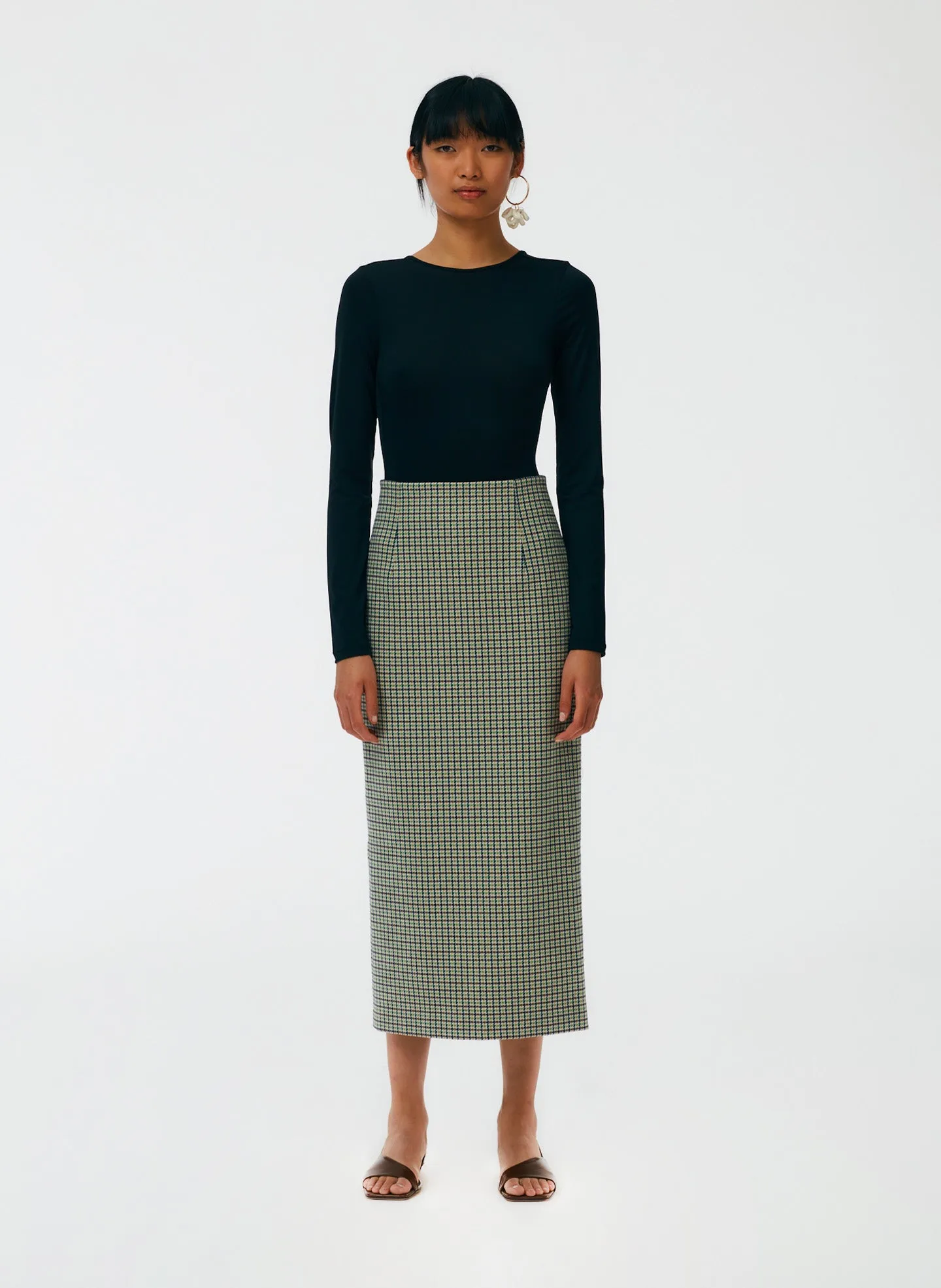 Menswear Tailored Pencil Skirt - Petite sold by Tibi