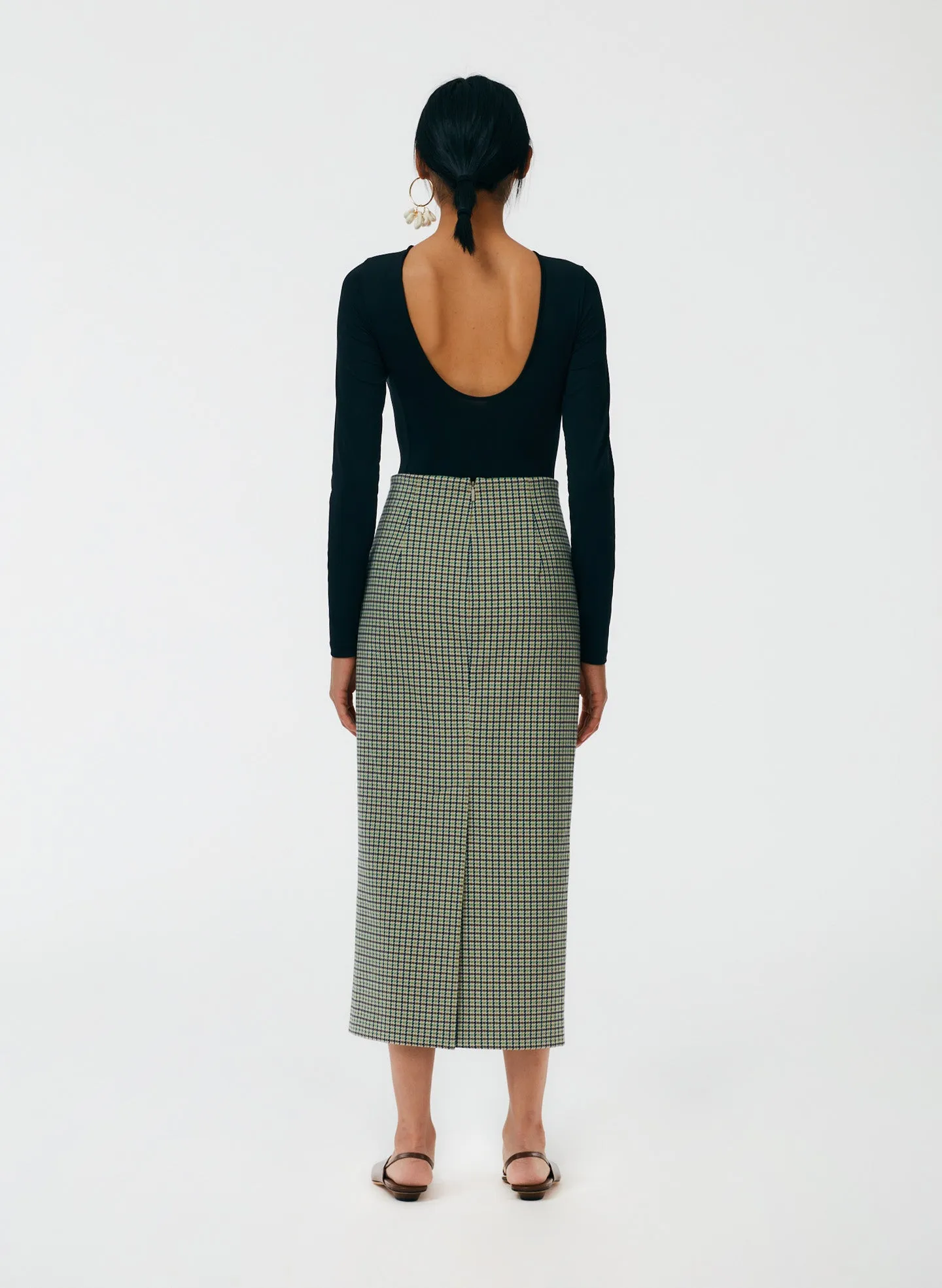 Menswear Tailored Pencil Skirt - Regular sold by Tibi product image thumbnail 4
