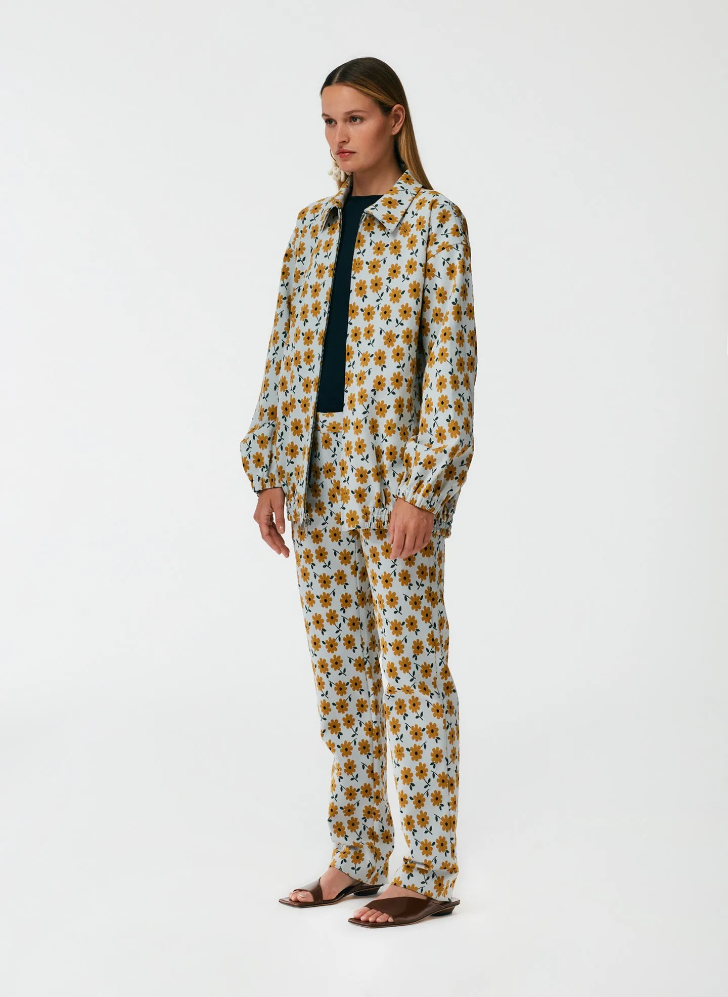 Flora Jacquard Oversized Bomber sold by Tibi product image thumbnail 2