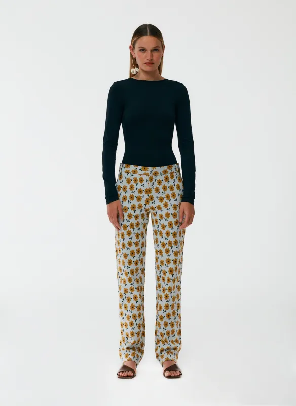 Flora Jacquard Elfie Trouser sold by Tibi
