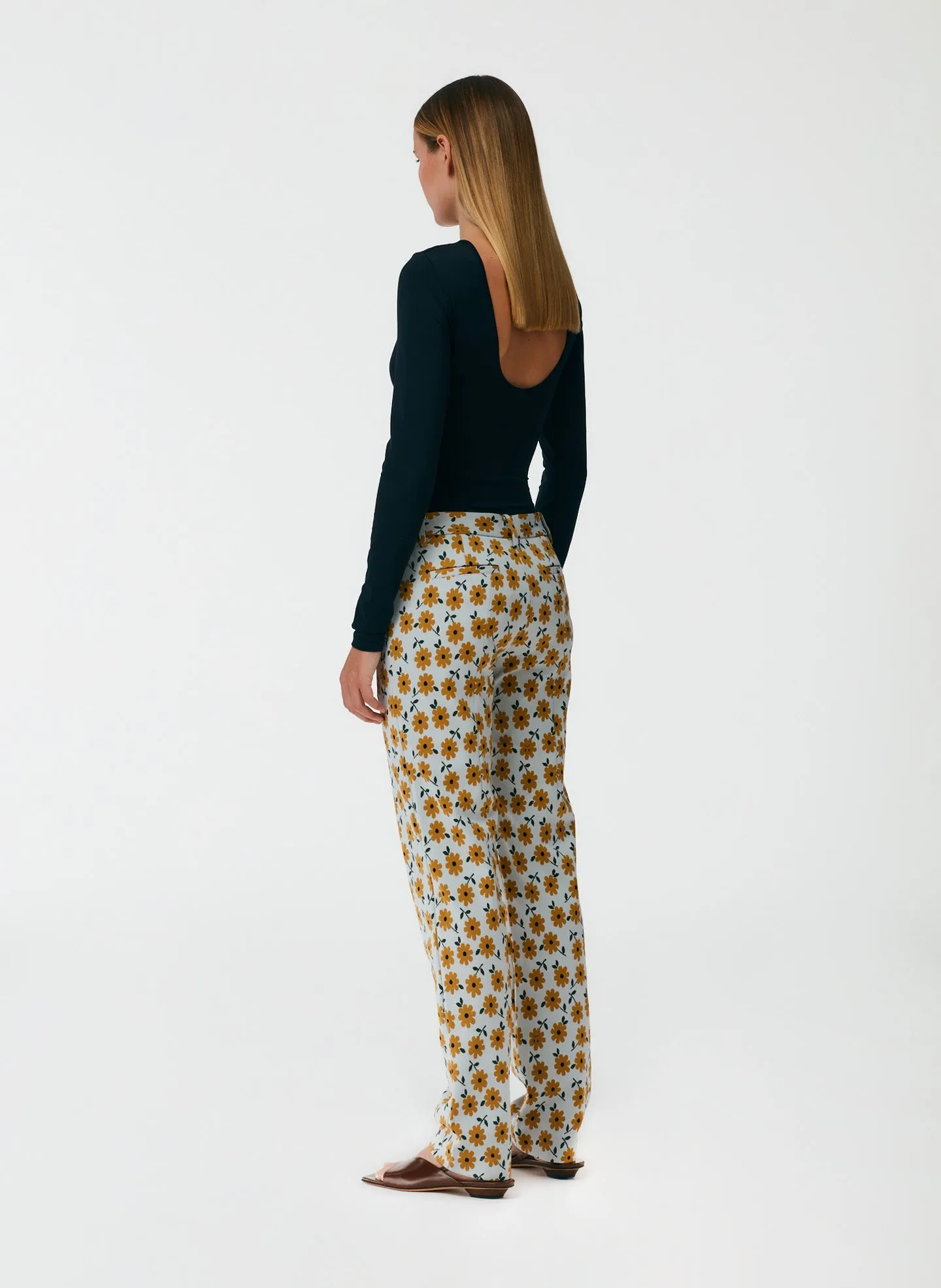 Flora Jacquard Elfie Trouser sold by Tibi product image thumbnail 3