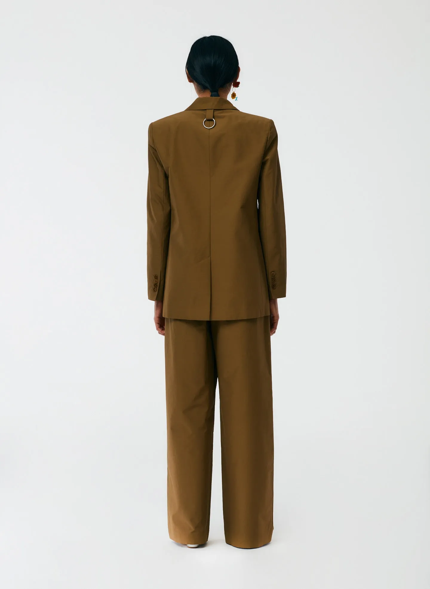 Cotton Nylon Cutout Lapel Blazer sold by Tibi product image thumbnail 4