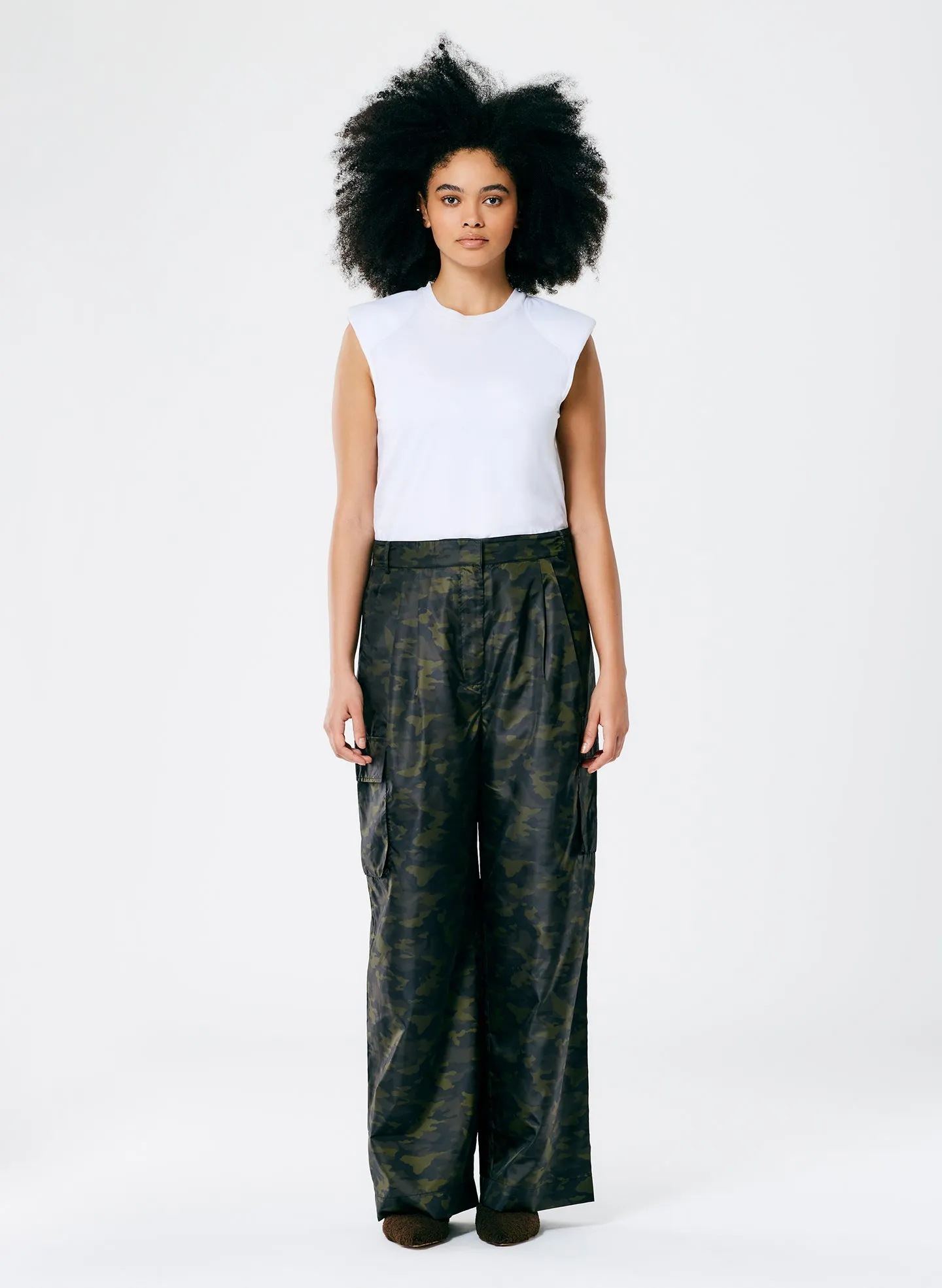Tech Camouflage Cargo Stella Pant sold by Tibi product image thumbnail 2