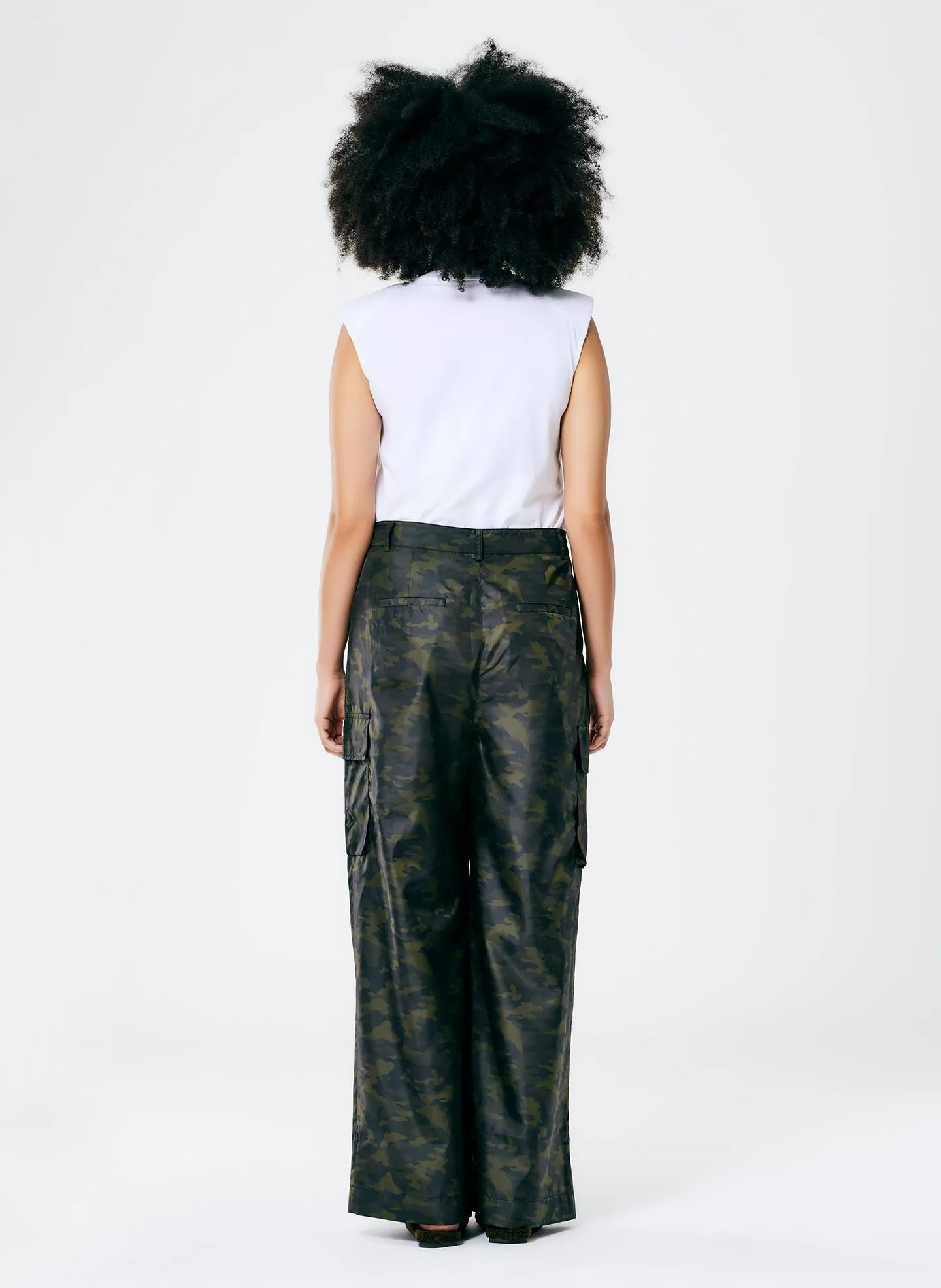 Tech Camouflage Cargo Stella Pant sold by Tibi product image thumbnail 4