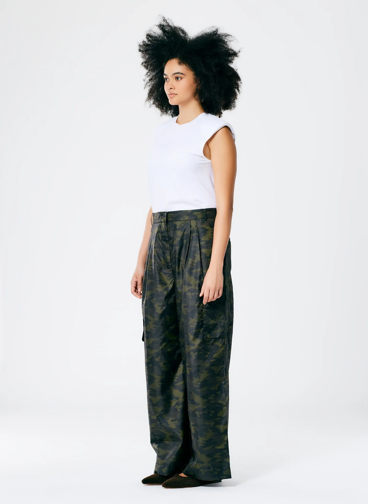 Tech Camouflage Cargo Stella Pant sold by Tibi product image thumbnail 3