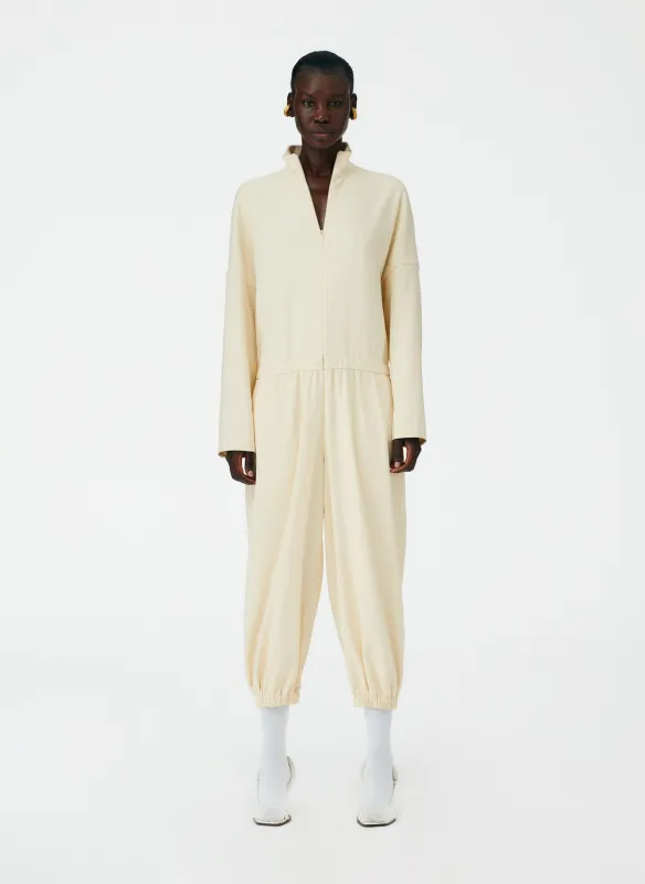 Chalky Drape Zip Up Jumpsuit made by Tibi