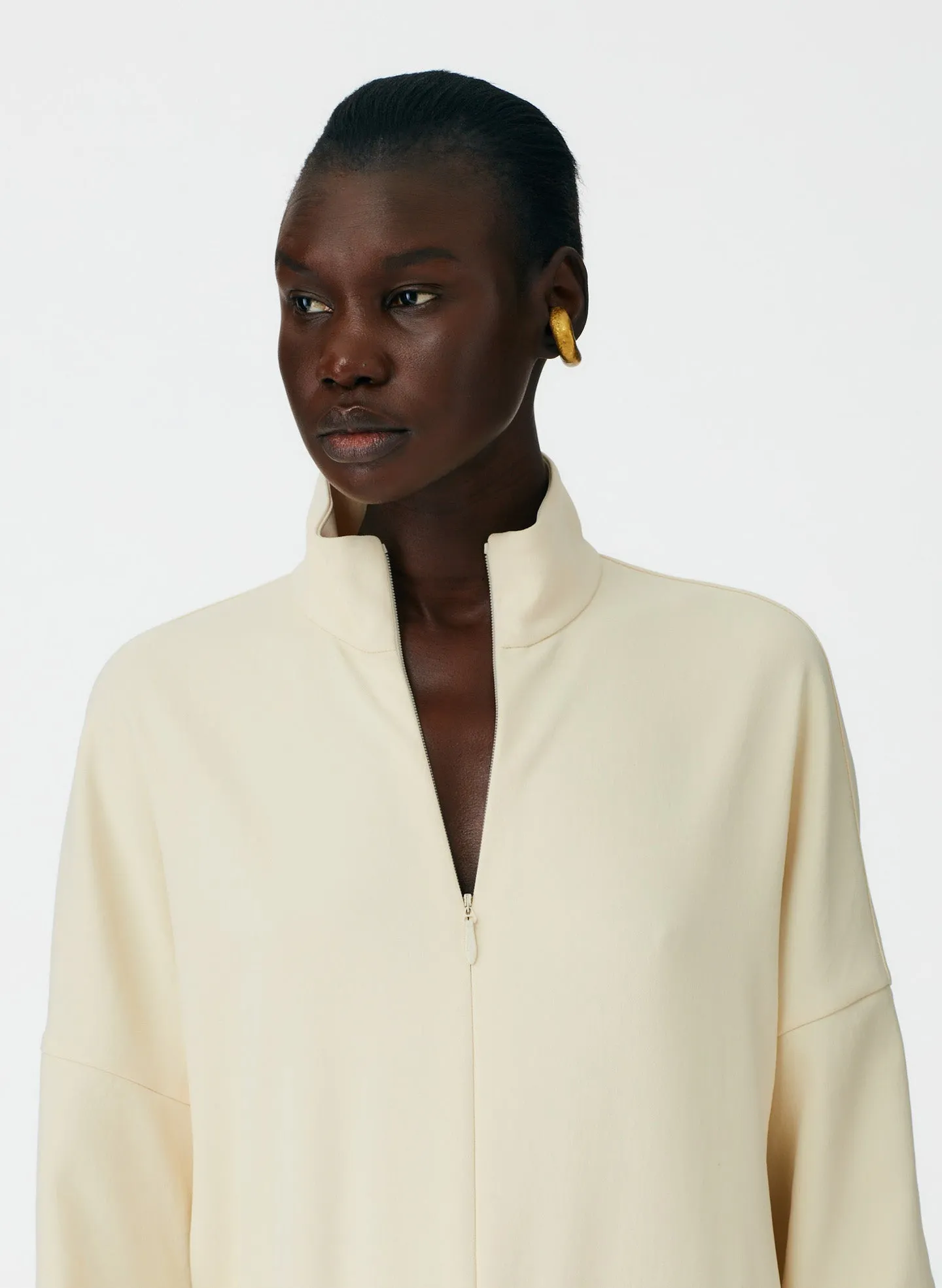 Chalky Drape Zip Up Jumpsuit sold by Tibi product image thumbnail 5