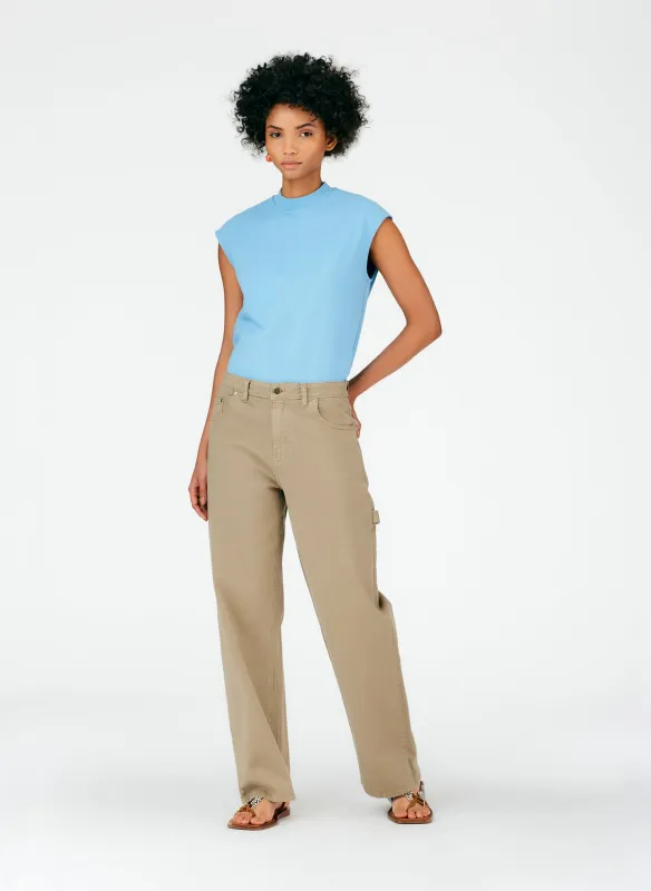 Cotton Drill Slouchy Carpenter Jean made by Tibi