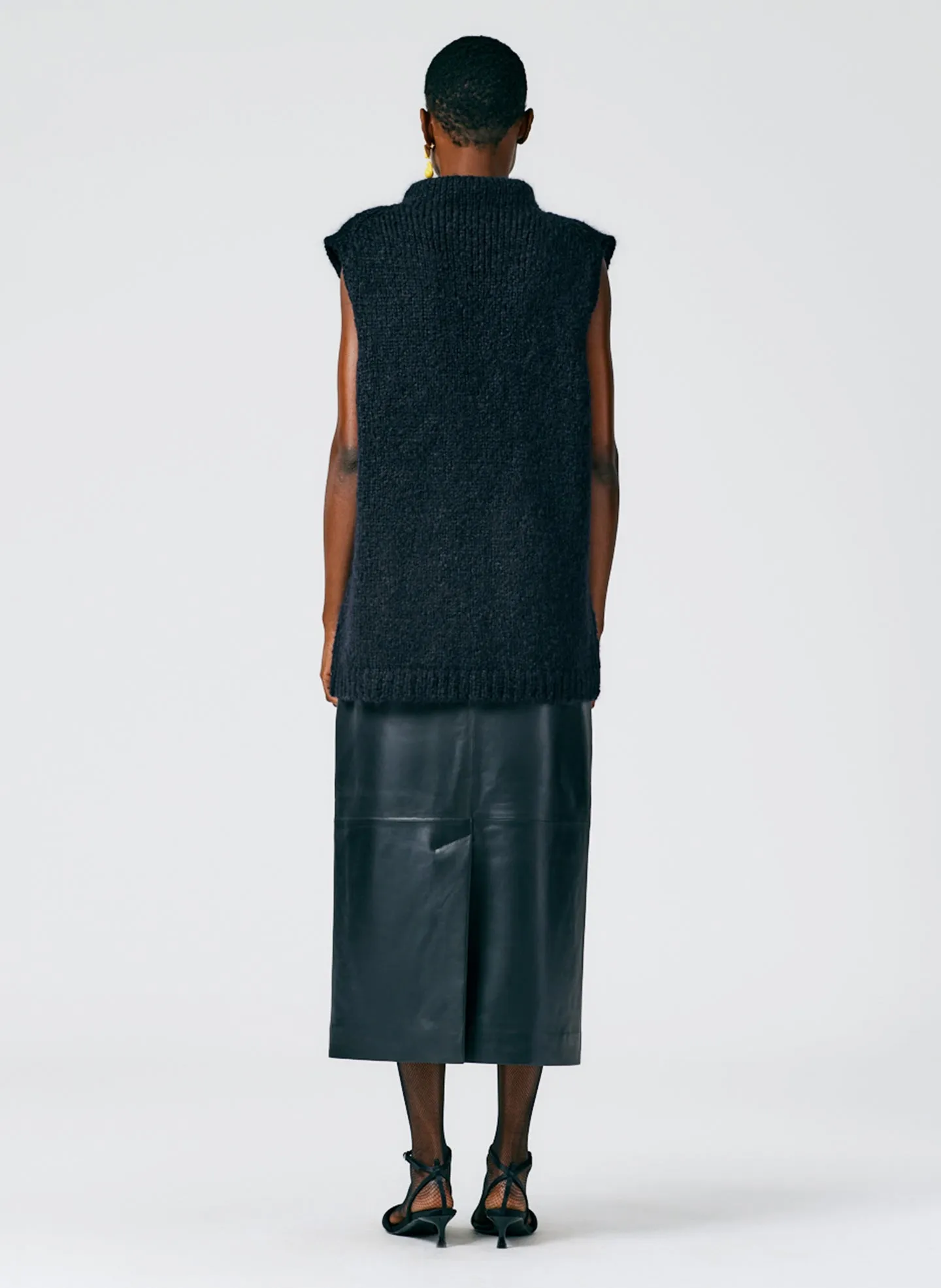 Claude Mohair Cocoon Funnelneck Vest sold by Tibi product image thumbnail 4