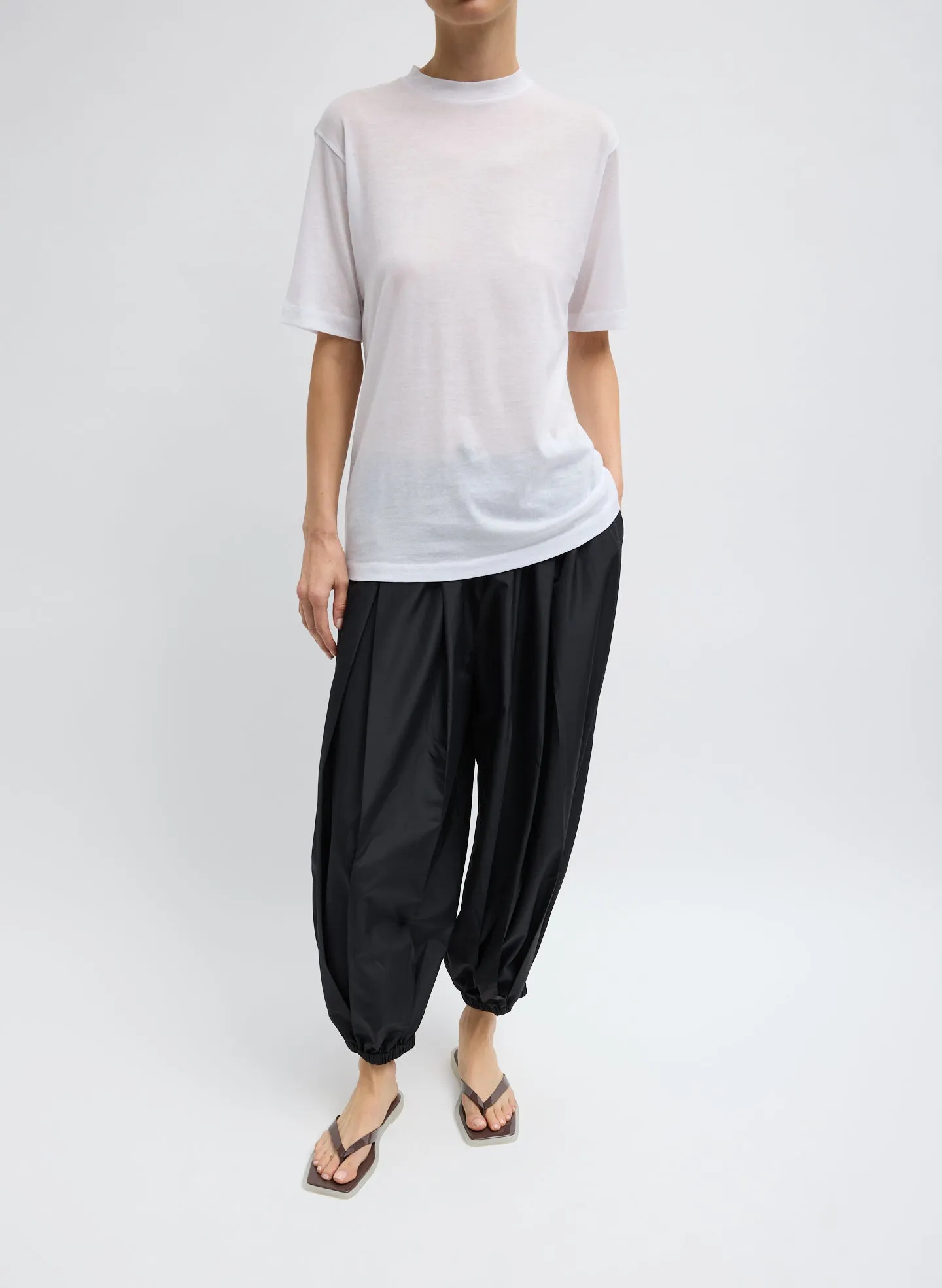 Sheer Crepe Knit Mock Unisex T-Shirt sold by Tibi product image thumbnail 5
