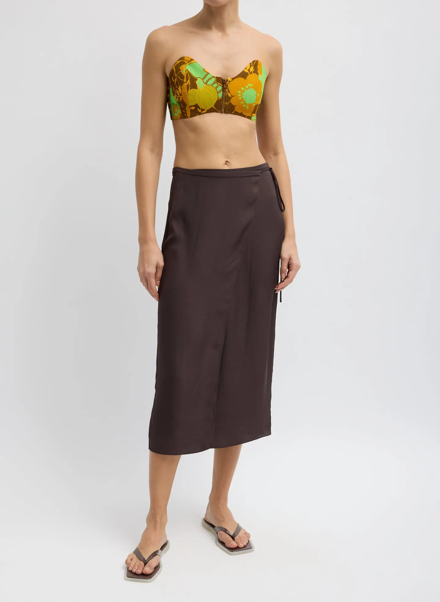 Kamara Print Strapless Bralette sold by Tibi product image thumbnail 4