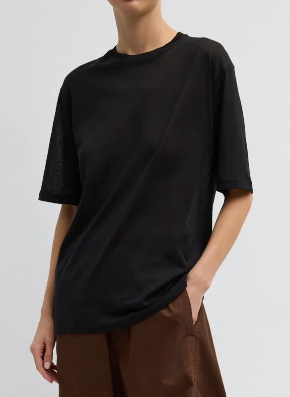 Sheer Crepe Knit Mock Unisex T-Shirt made by Tibi