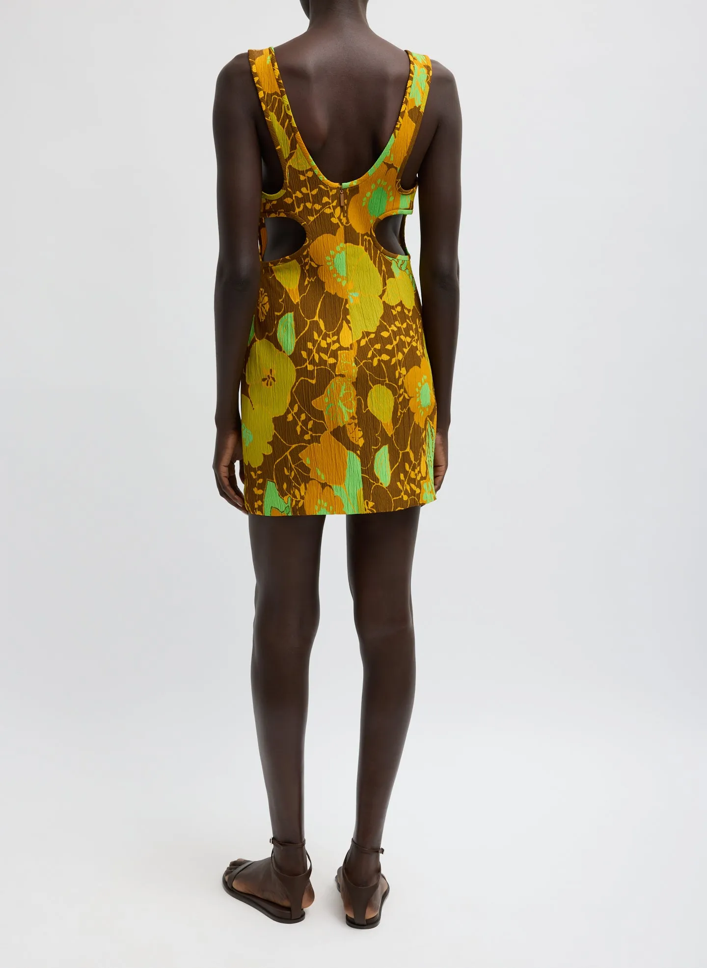Kamara Print Racerback Short Dress sold by Tibi product image thumbnail 3