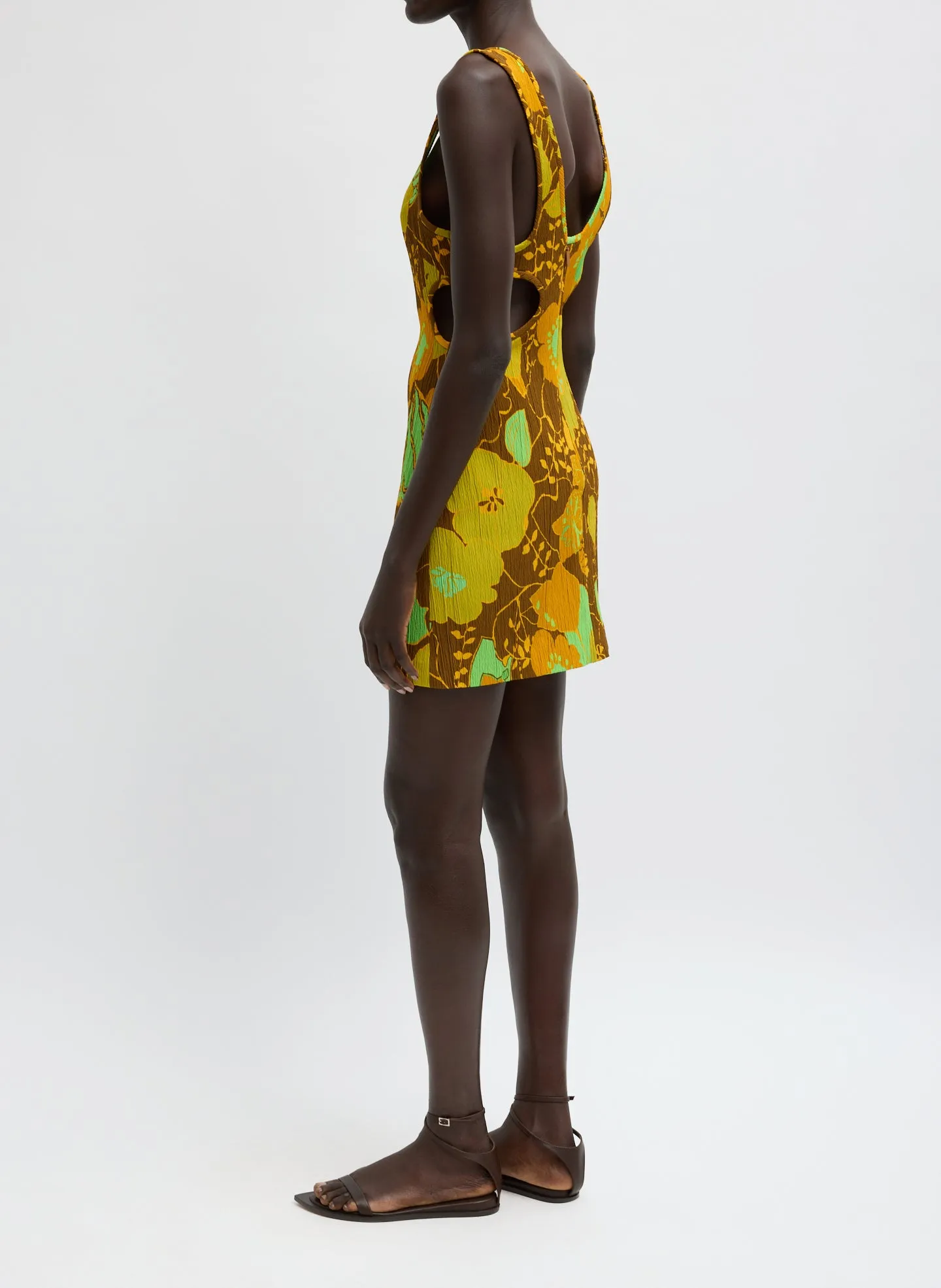 Kamara Print Racerback Short Dress sold by Tibi product image thumbnail 2