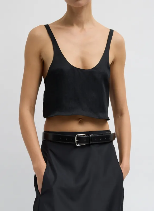 Summer Acetate Crinkle Cropped Tank made by Tibi