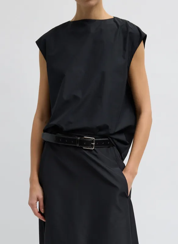 Summer Nylon Sleeveless Cocoon Top made by Tibi