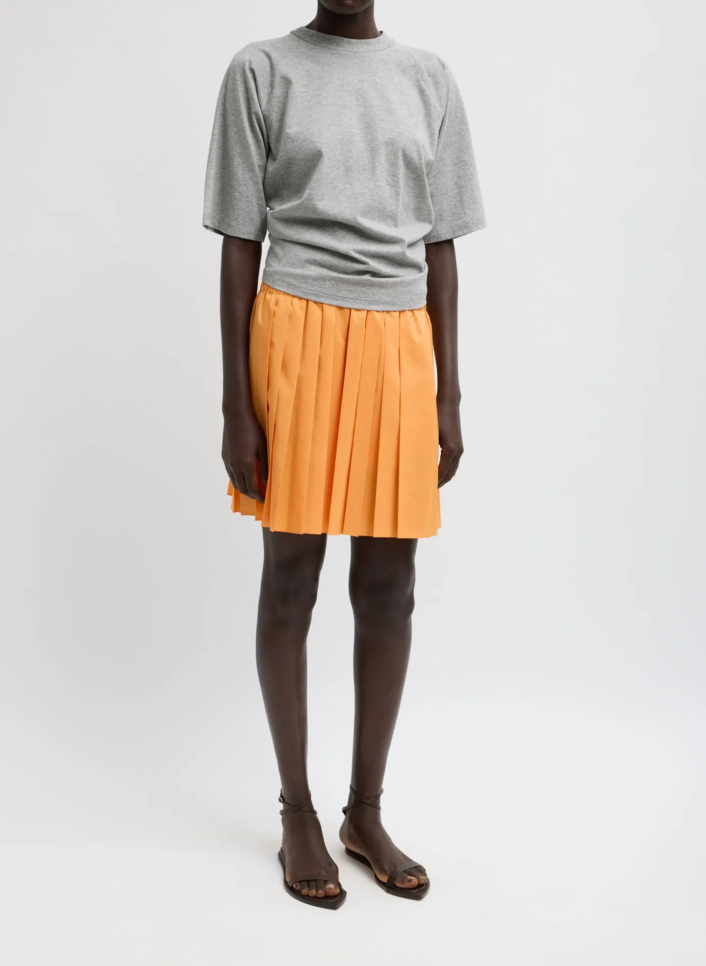 Short Sleeve T-Shirt With Shirred Back sold by Tibi product image thumbnail 5
