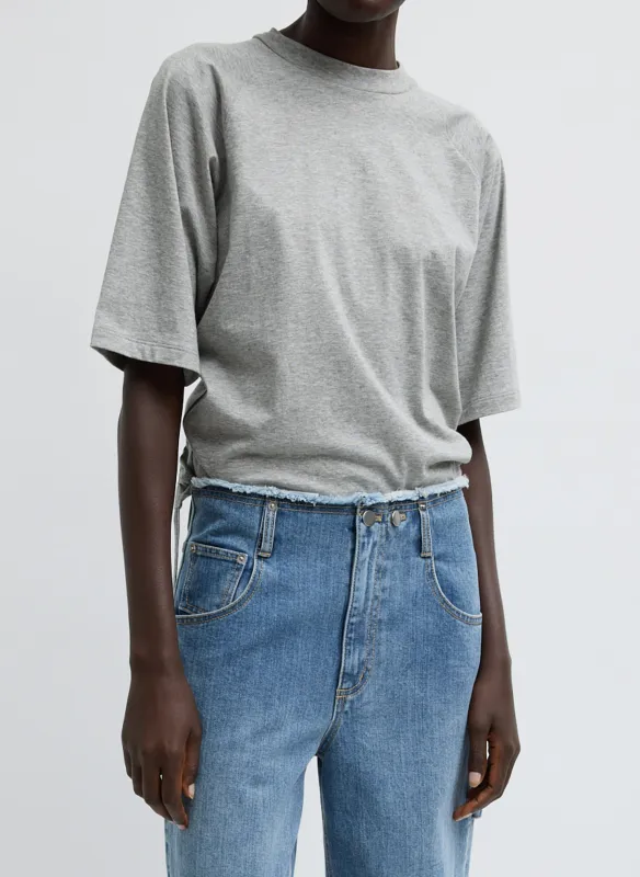 Short Sleeve T-Shirt With Shirred Back made by Tibi